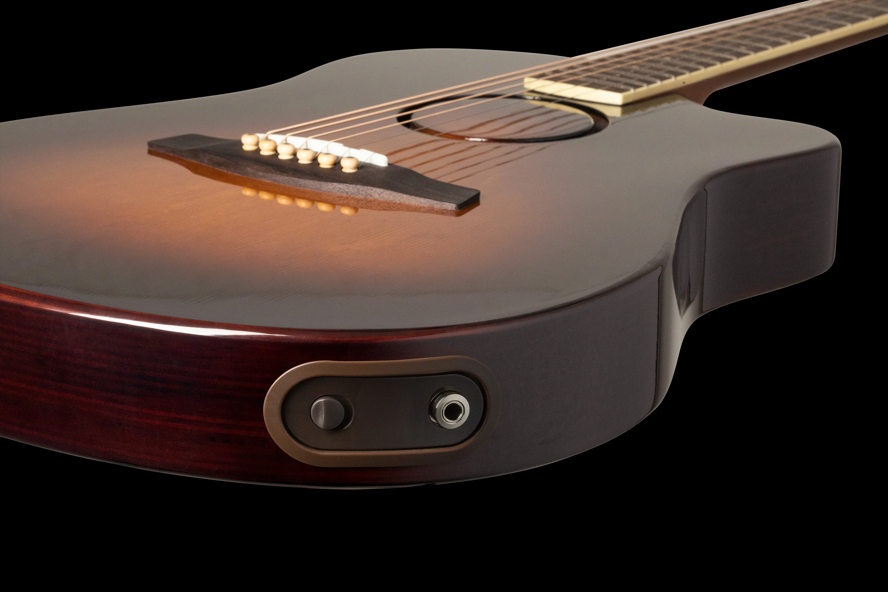 LR Baggs AEG-1 Sunburst Acoustic Electric Guitar With Softshell Case - Image 4