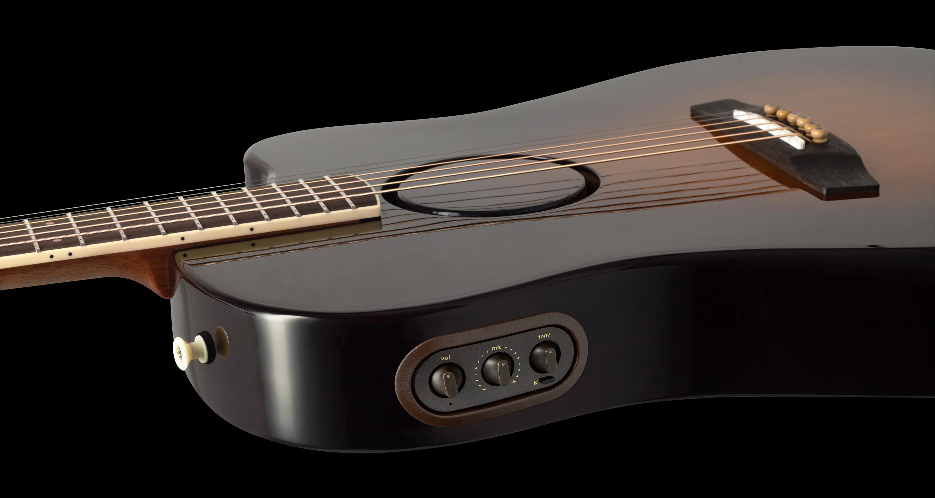 LR Baggs AEG-1 Sunburst Acoustic Electric Guitar With Softshell Case - Image 5