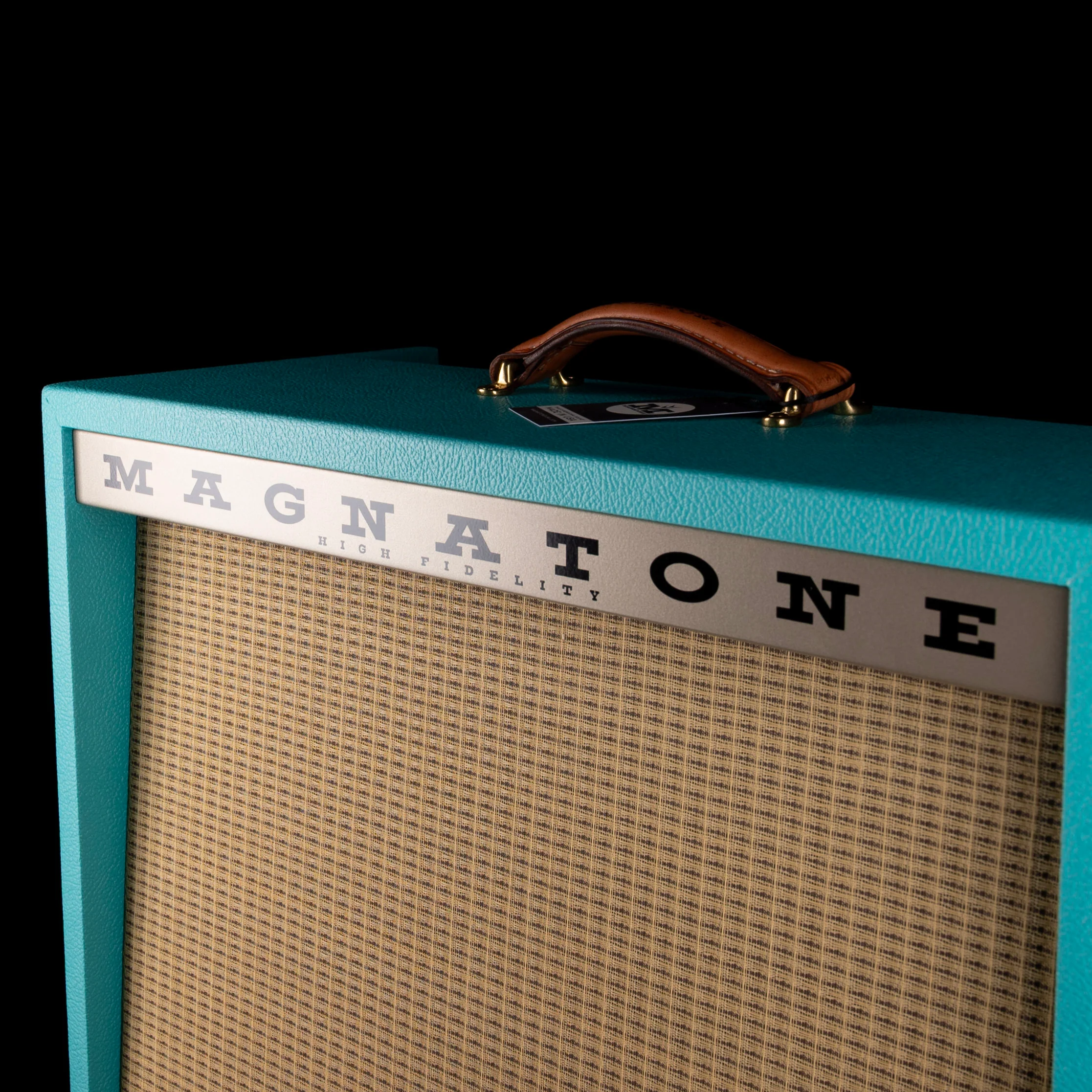 Magnatone Limited Edition Panoramic Stereo Teal Guitar Amp Combo - Image 3