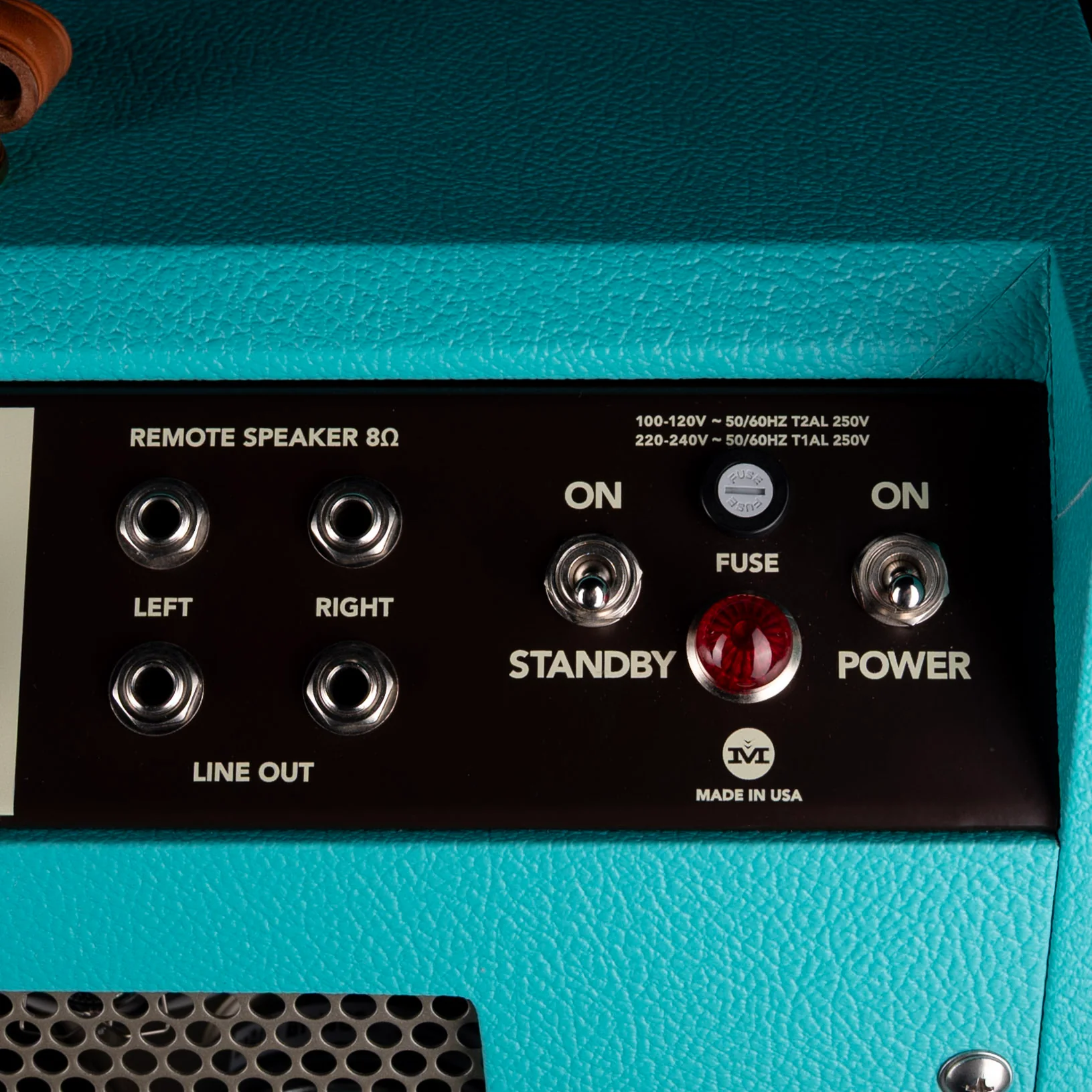 Magnatone Limited Edition Panoramic Stereo Teal Guitar Amp Combo - Image 9