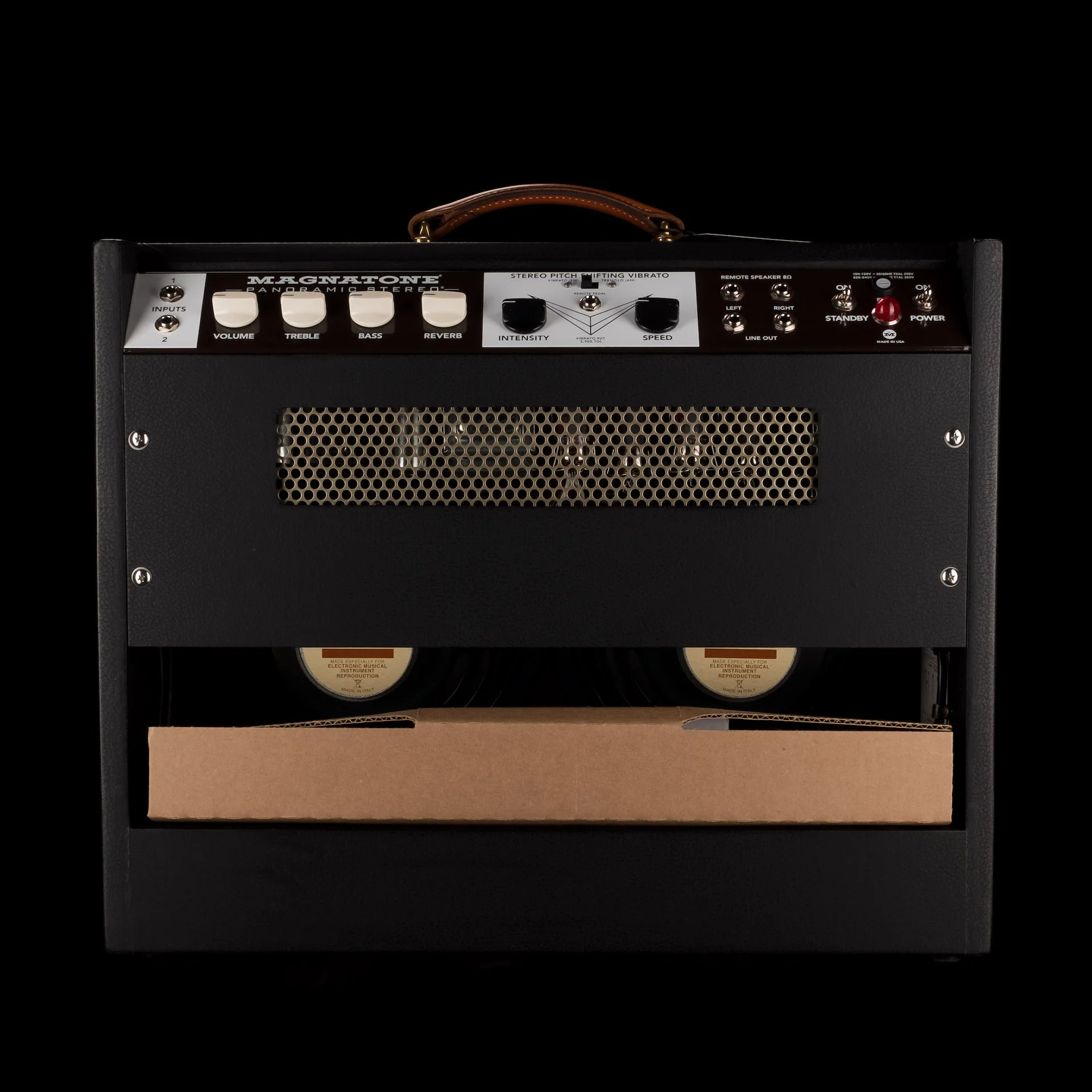 Magnatone Special Edition Panoramic Stereo Black Guitar Amp Combo - Image 2