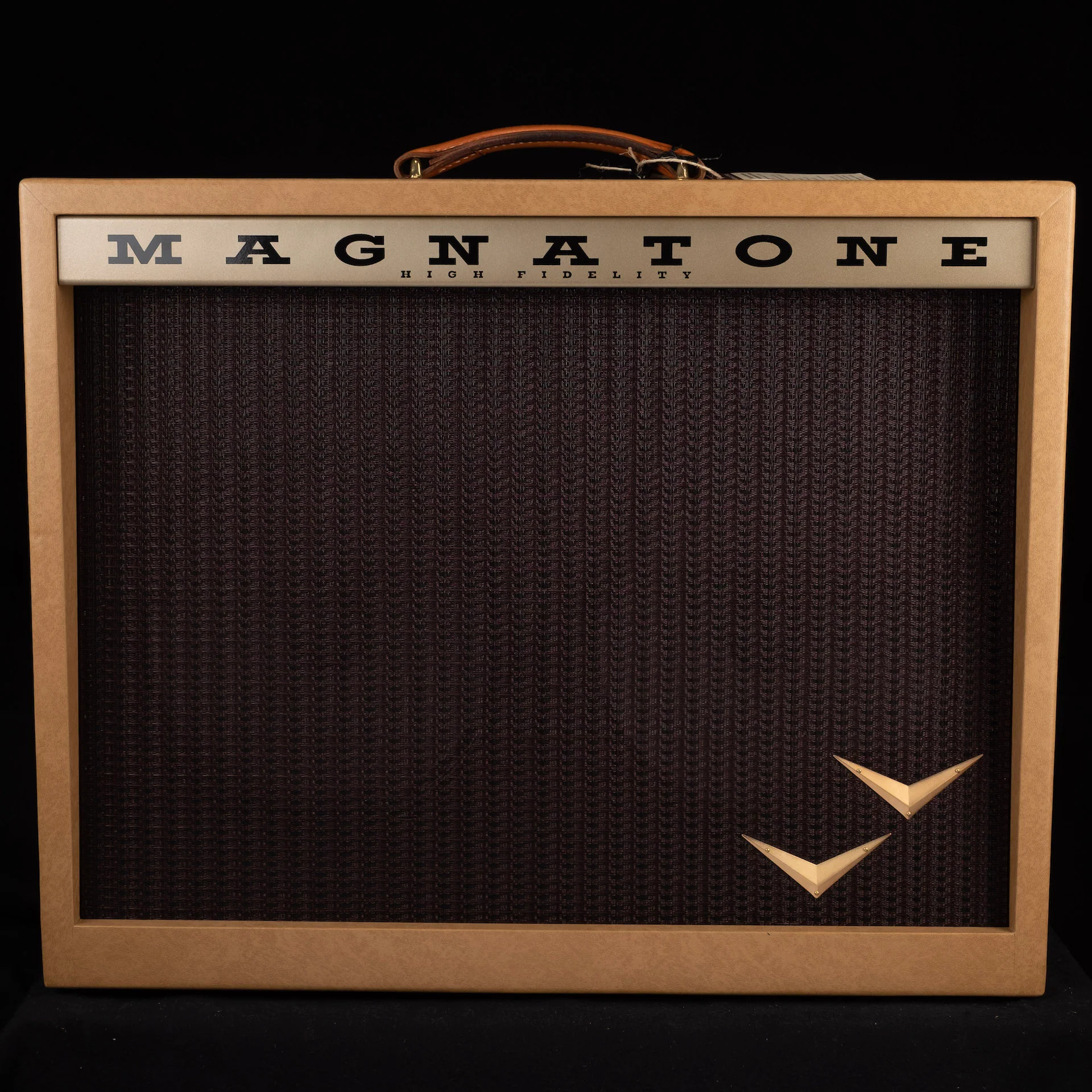 Magnatone Special Edition Panoramic Stereo Camel with Oxblood Grill Guitar Amp Combo