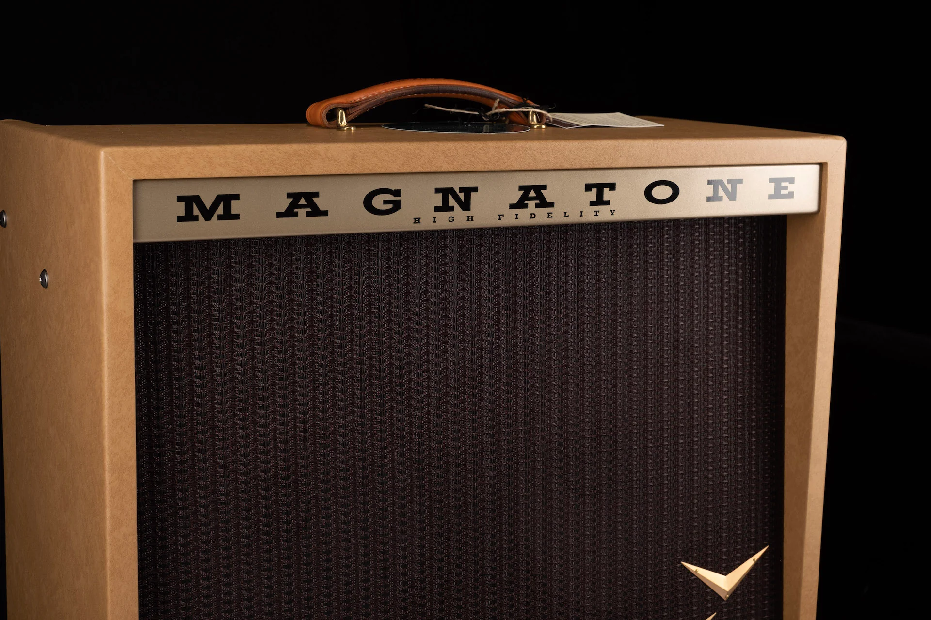 Magnatone Special Edition Panoramic Stereo Camel with Oxblood Grill Guitar Amp Combo - Image 2