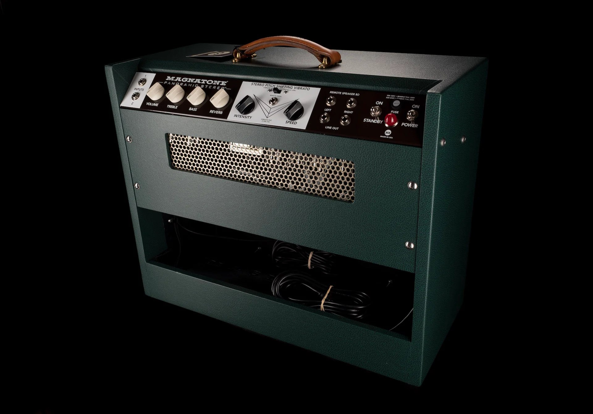 Magnatone Special Edition Panoramic Stereo Dark Green Guitar Amp Combo - Image 14