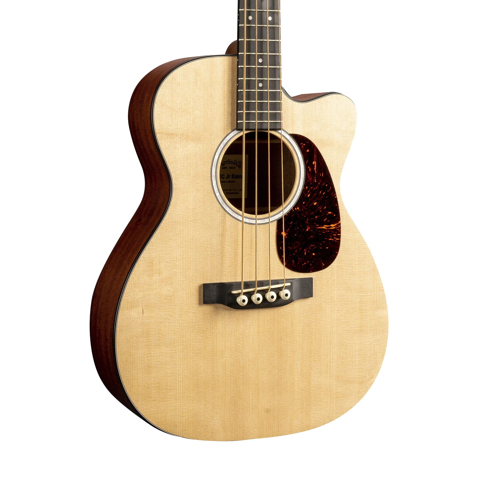 Martin 000CJR-10E Acoustic Electric Bass Natural with Gig Bag