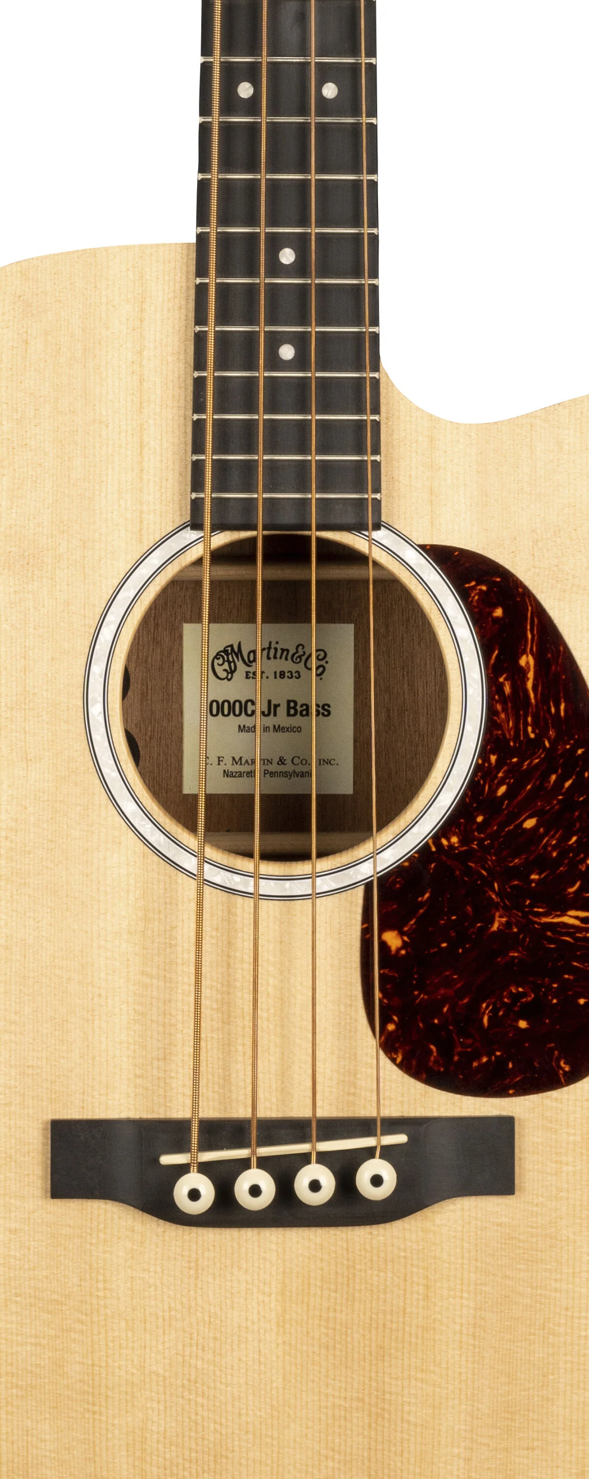 Martin 000CJR-10E Acoustic Electric Bass Natural with Gig Bag - Image 4