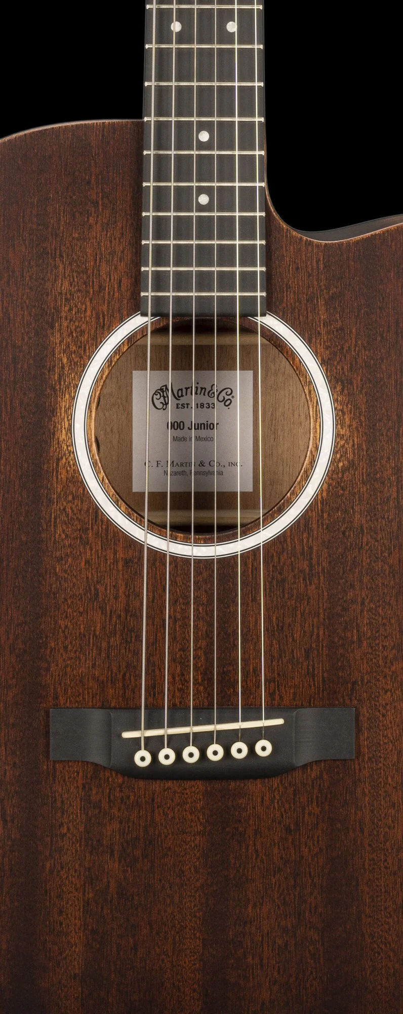 Martin 000CJR-10E StreetMaster Acoustic Electric Guitar Natural with Gig Bag - Image 5