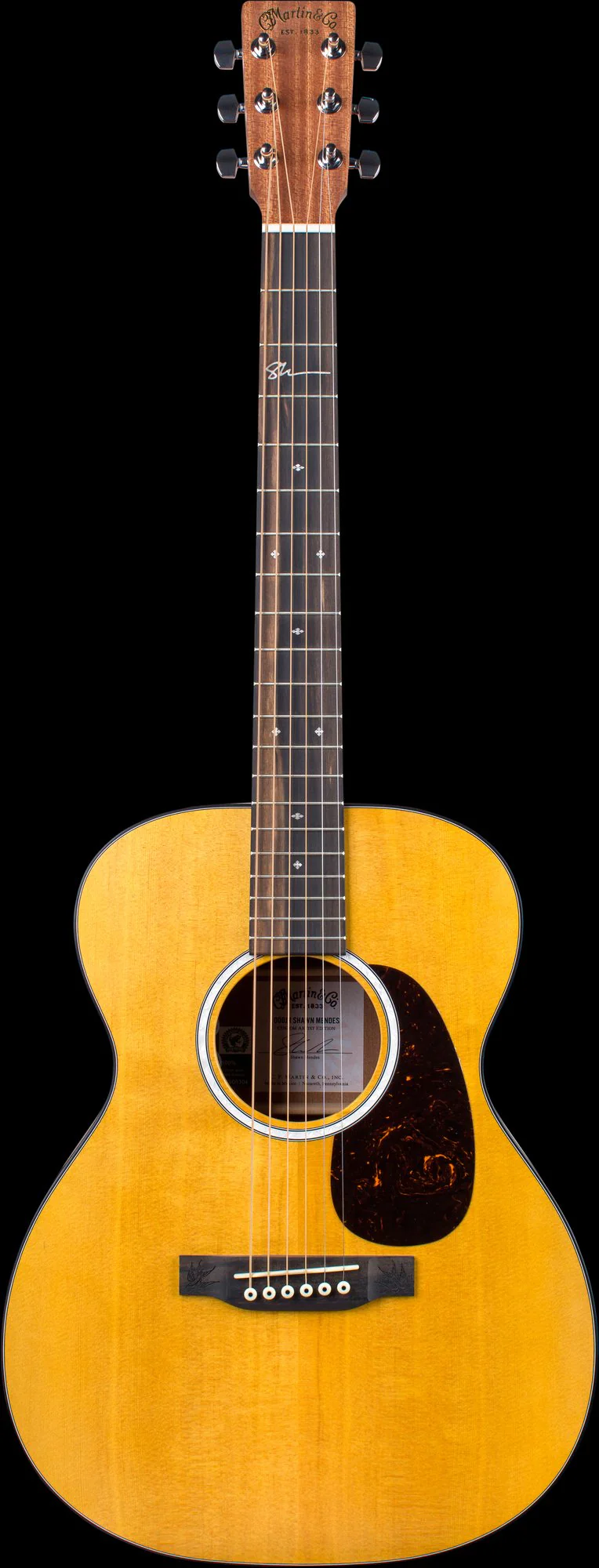 Martin 000Jr-10E Shawn Mendes Signature Acoustic Electric Guitar with Gig Bag - Image 2