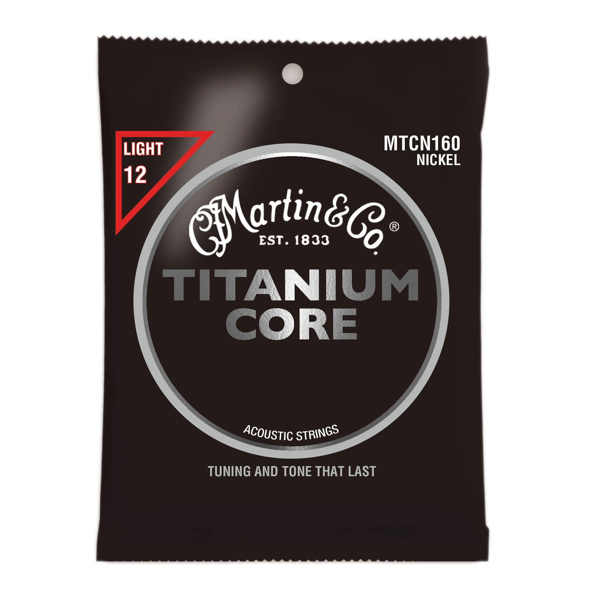 Martin MTCN160 Titanium Core Light Nickel Acoustic Guitar Strings