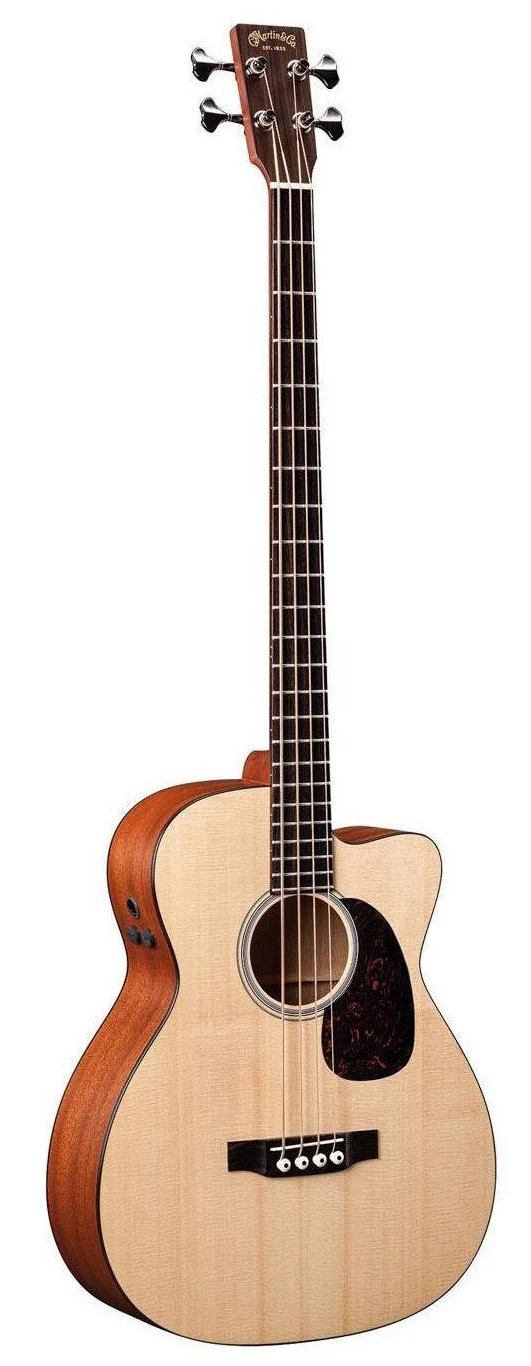 Martin BCPA4 Acoustic Electric Cutaway Bass Guitar - Natural Finish With Case - Image 2