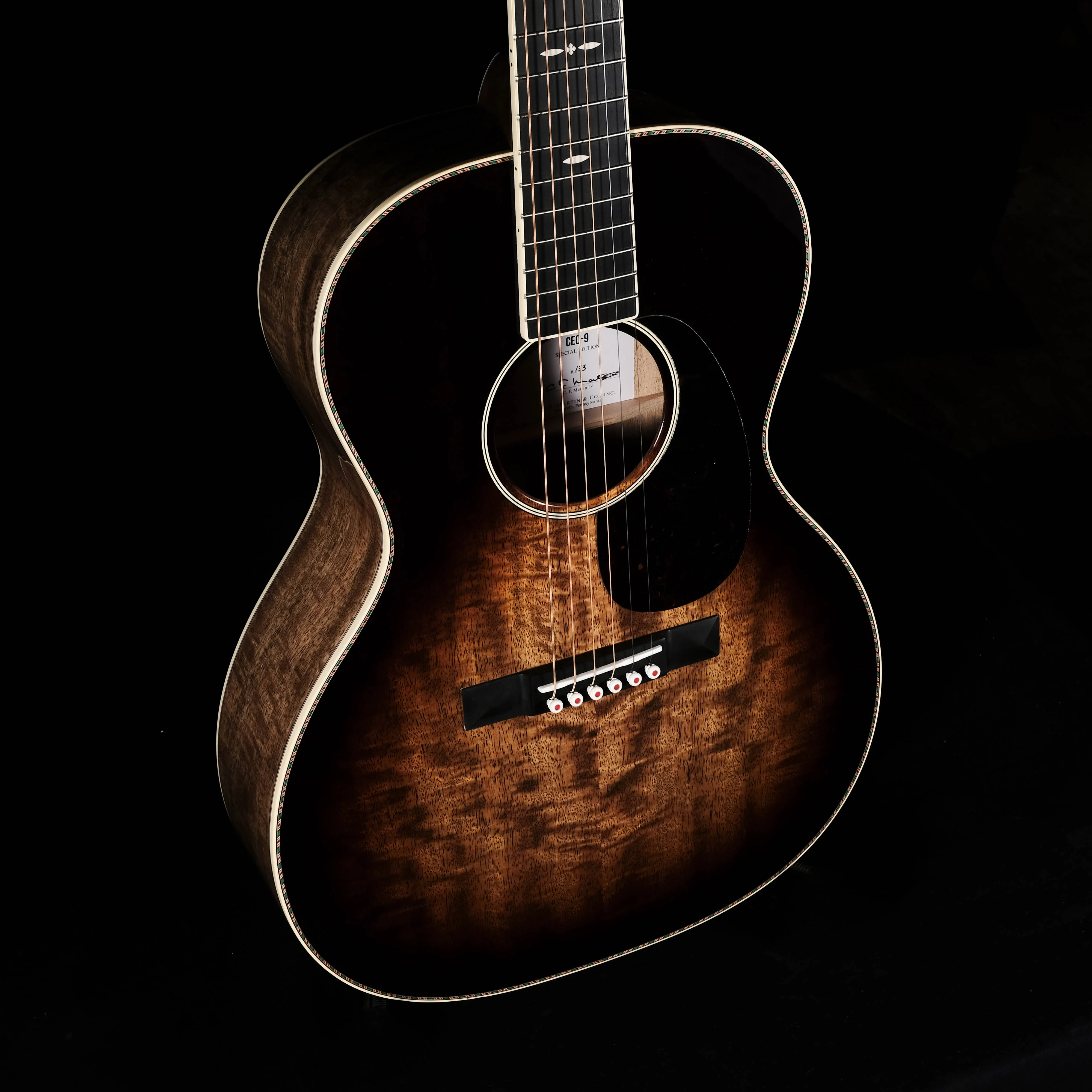 Martin CEO-9 Slope Shoulder 00 Size 14 Fret Mango Sunset Burst  Acoustic Guitar - Image 5