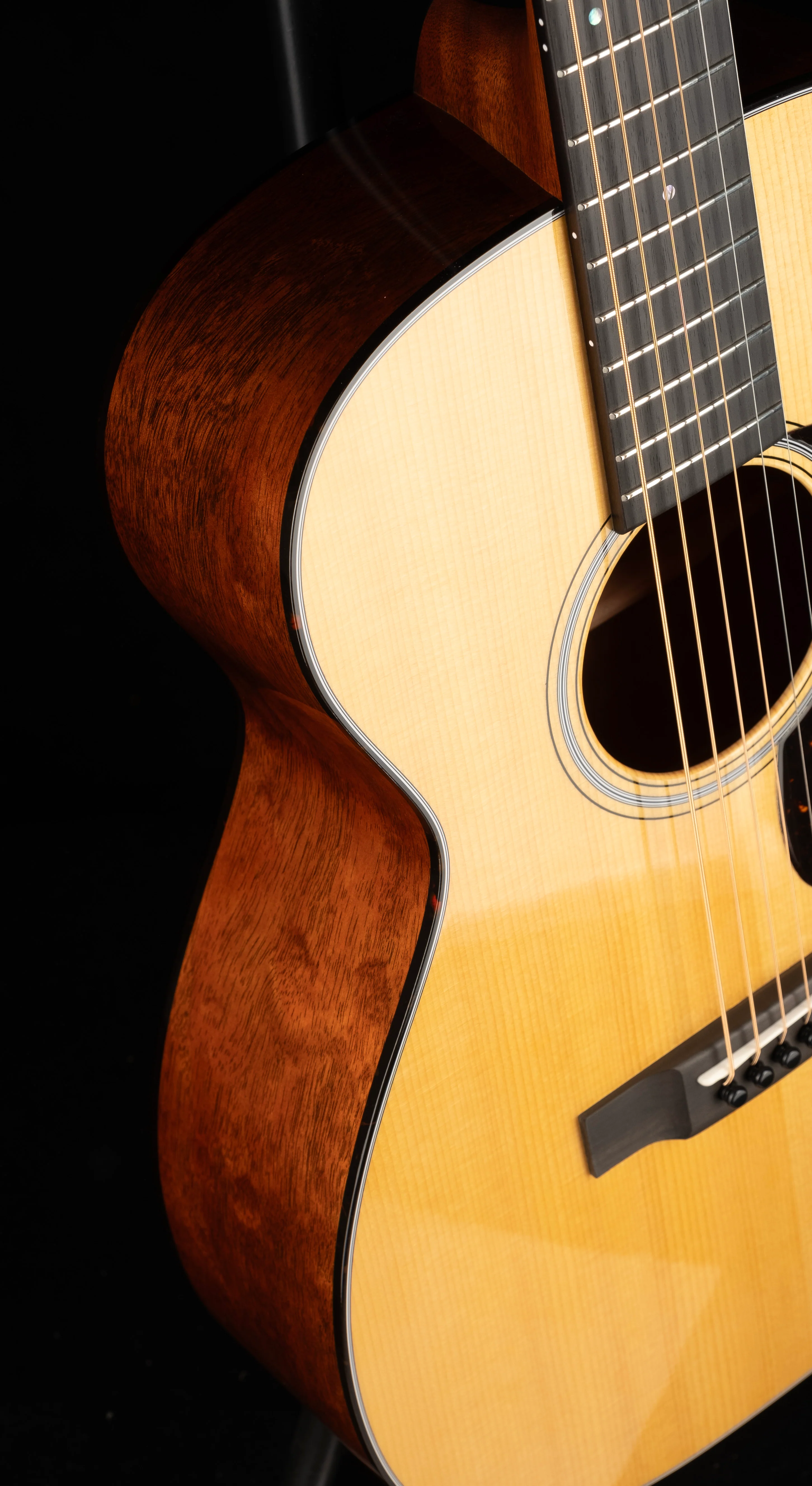 Martin Custom Shop 0 Concert Style 18 Quilted Mahogany Acoustic Guitar - Image 9