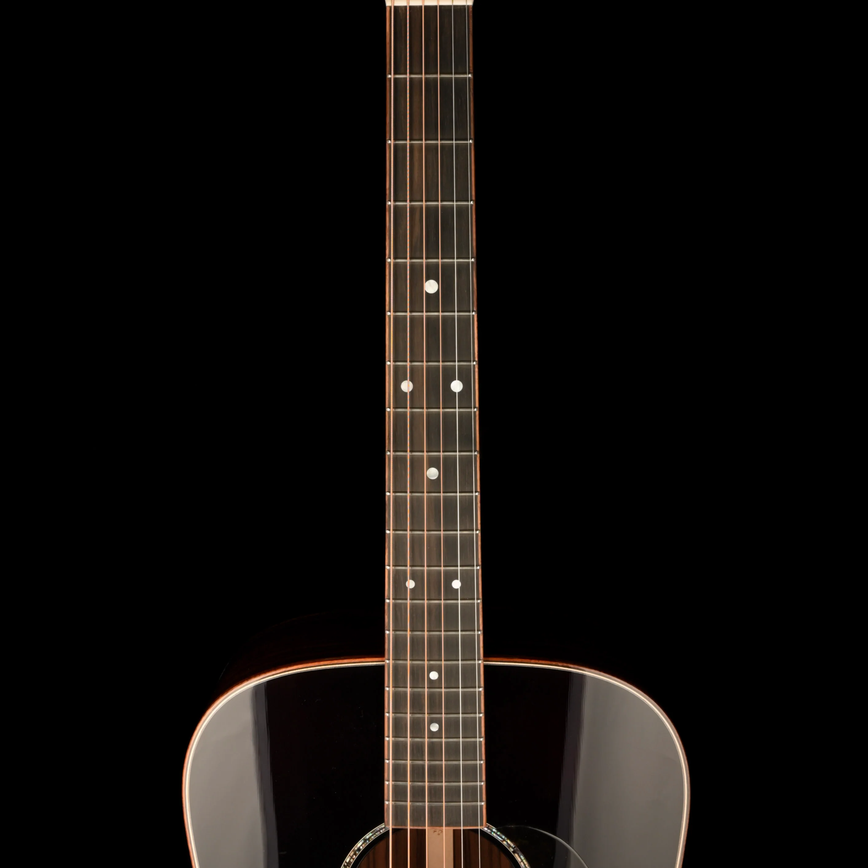 Martin Custom Shop Dreadnaught/000 Style 28 Indian Rosewood Sunburst With Case - Image 7