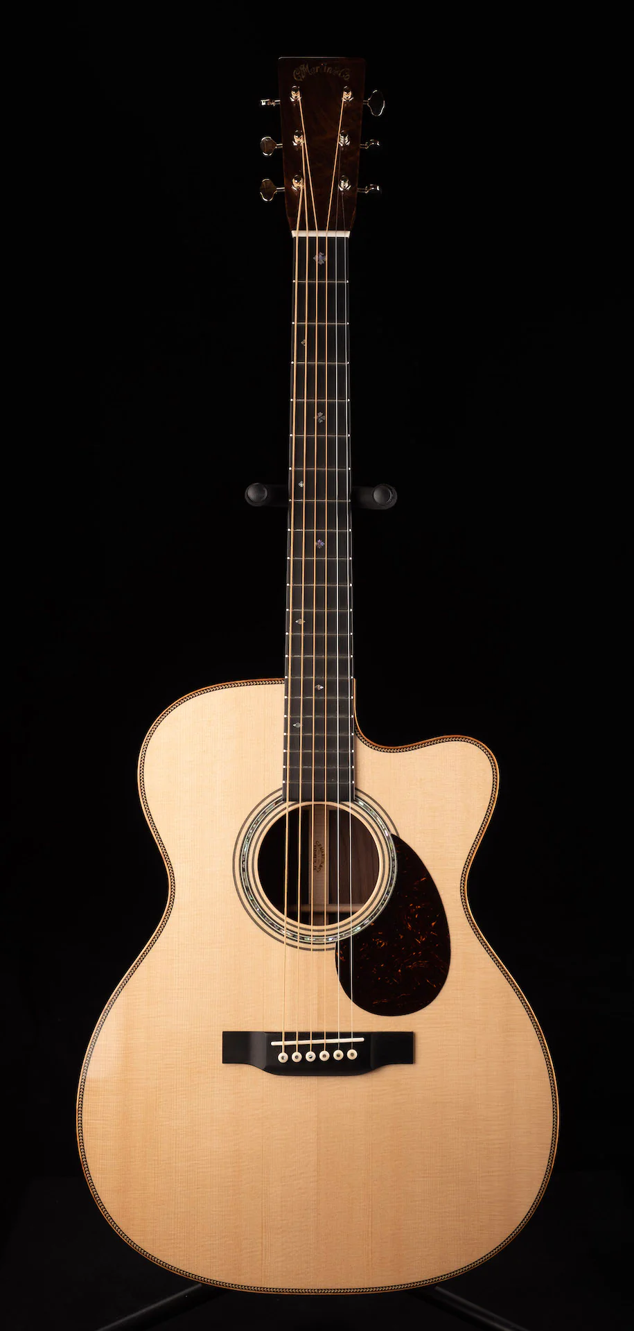 Martin Custom Shop Offset OM Wild East Indian Rosewood Acoustic Guitar With Case - Image 2