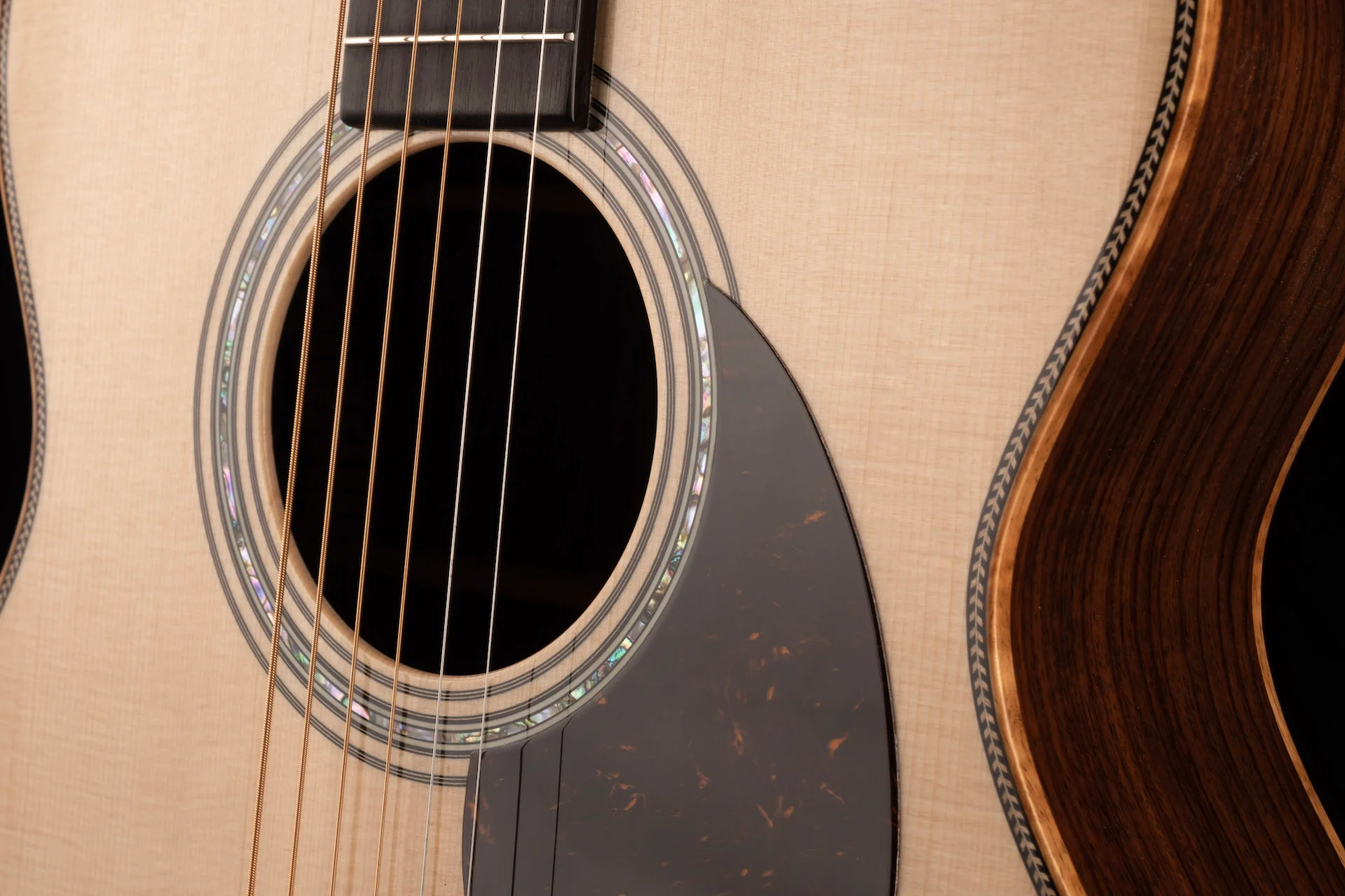 Martin Custom Shop Offset OM Wild East Indian Rosewood Acoustic Guitar With Case - Image 7