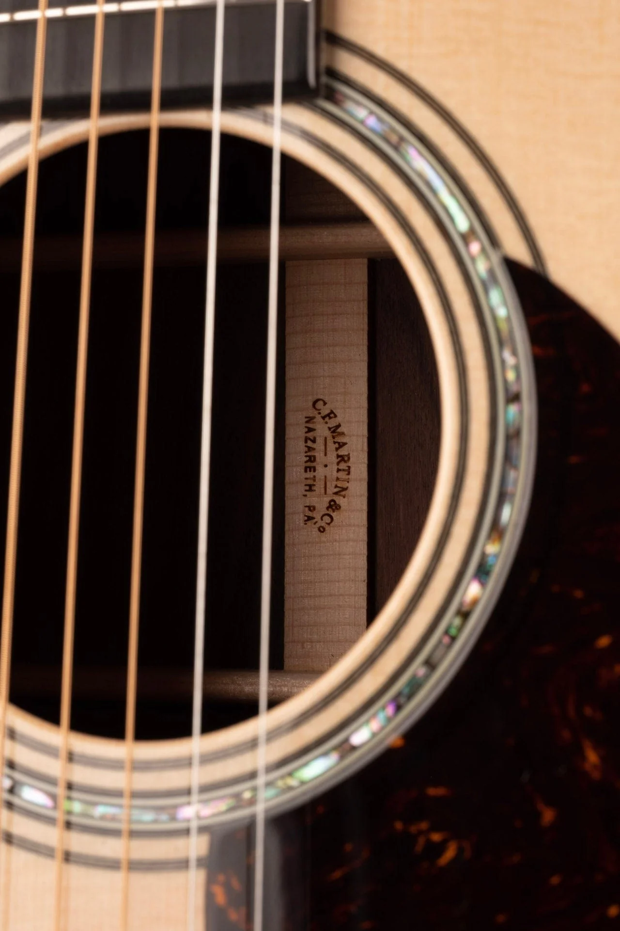 Martin Custom Shop Offset OM Wild East Indian Rosewood Acoustic Guitar With Case - Image 9