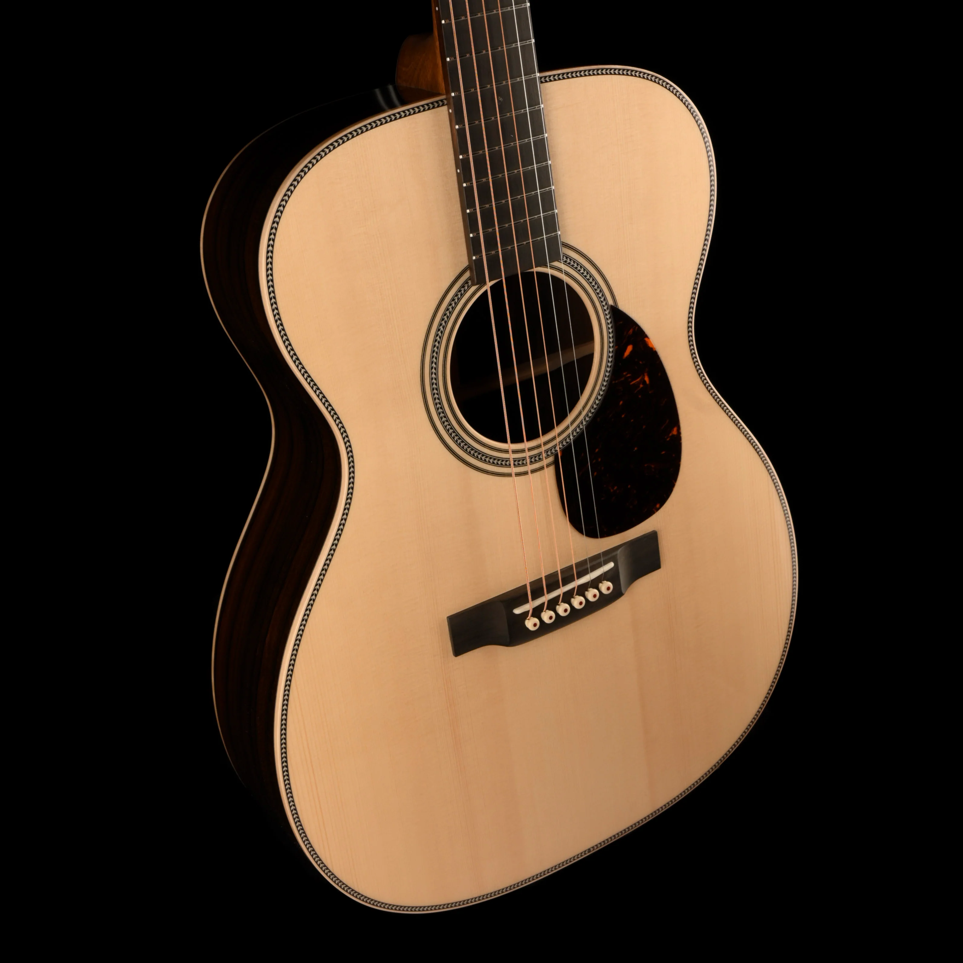 Martin Custom Shop OM-28 Ziricote with High Altitude Swiss Spruce With Case - Image 6