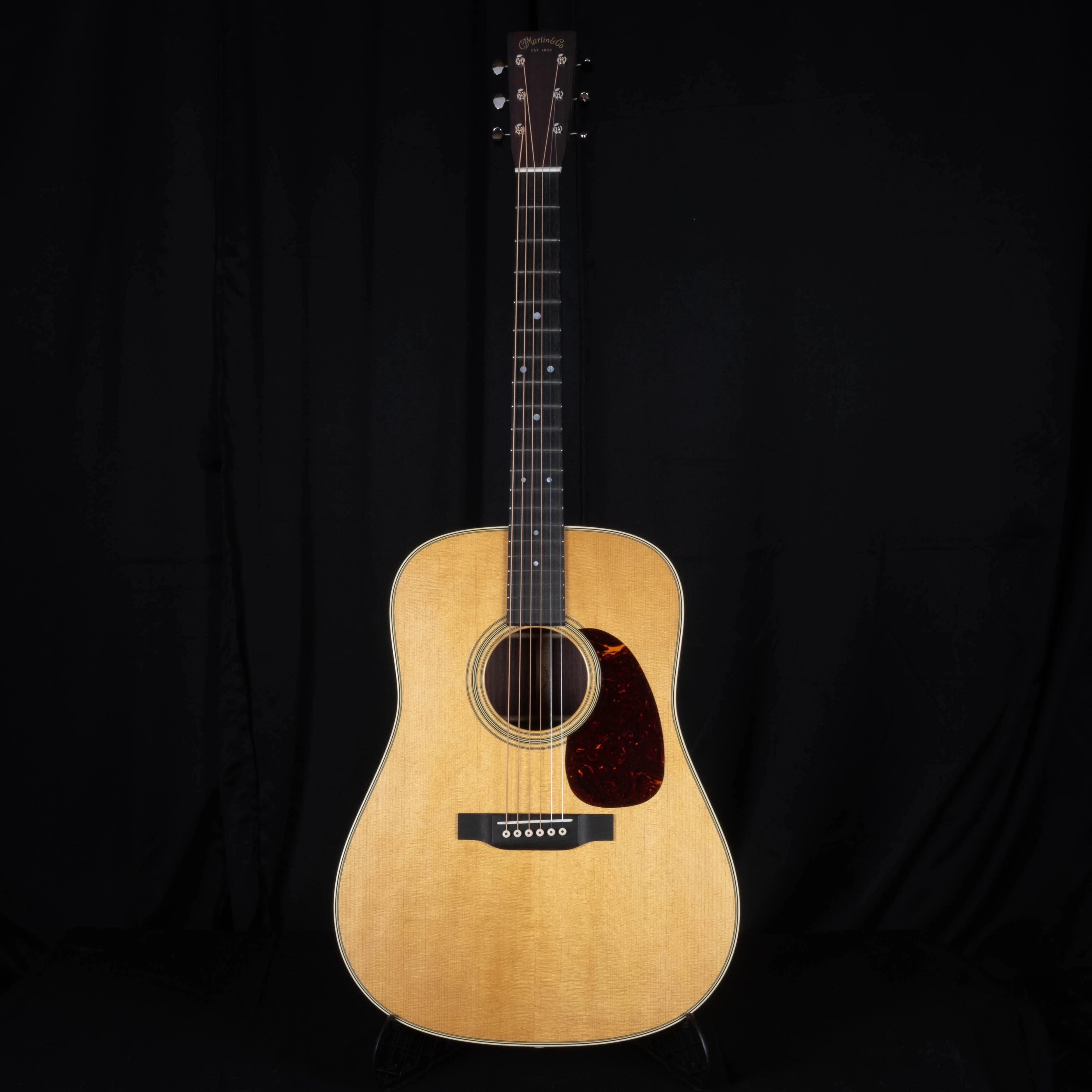 Martin Custom Shop 28 Style Dreadnaught East Indian Rosewood and Sitka Spruce VTS Acoustic Guitar - Image 2