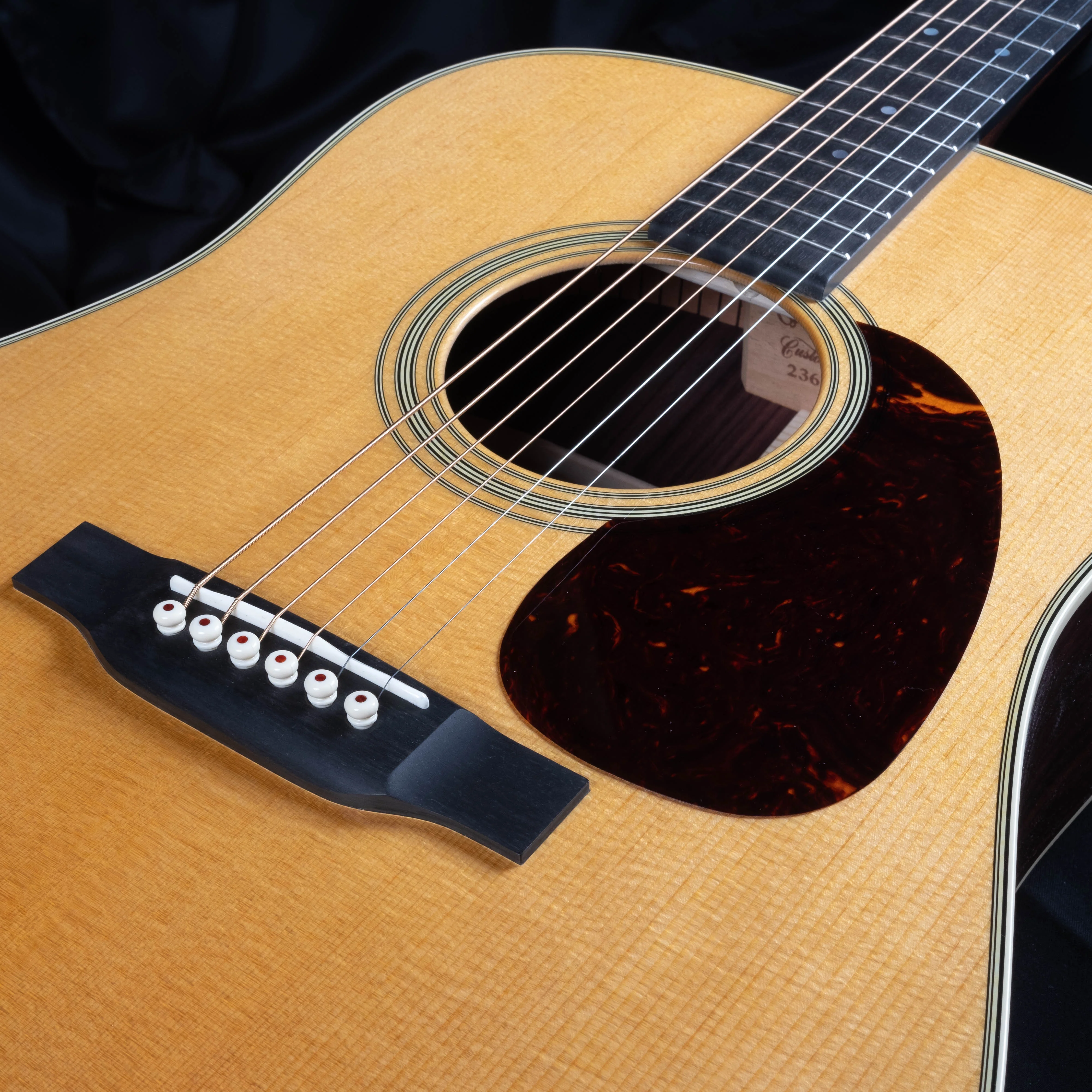 Martin Custom Shop 28 Style Dreadnaught East Indian Rosewood and Sitka Spruce VTS Acoustic Guitar - Image 4