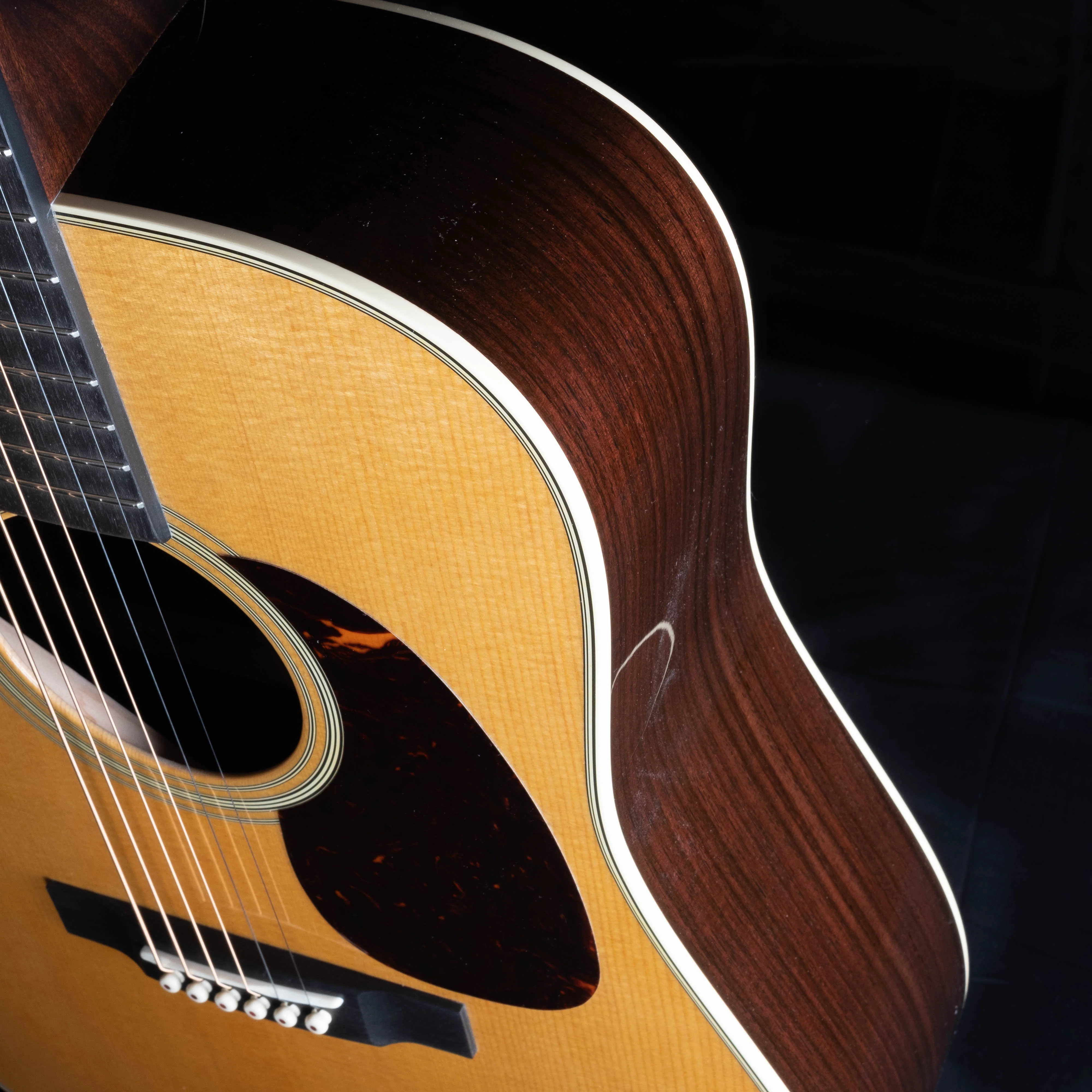 Martin Custom Shop 28 Style Dreadnaught East Indian Rosewood and Sitka Spruce VTS Acoustic Guitar - Image 7