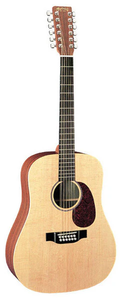 Martin D-12X1AE Dreadnought Acoustic 12 String Guitar Natural - Image 2