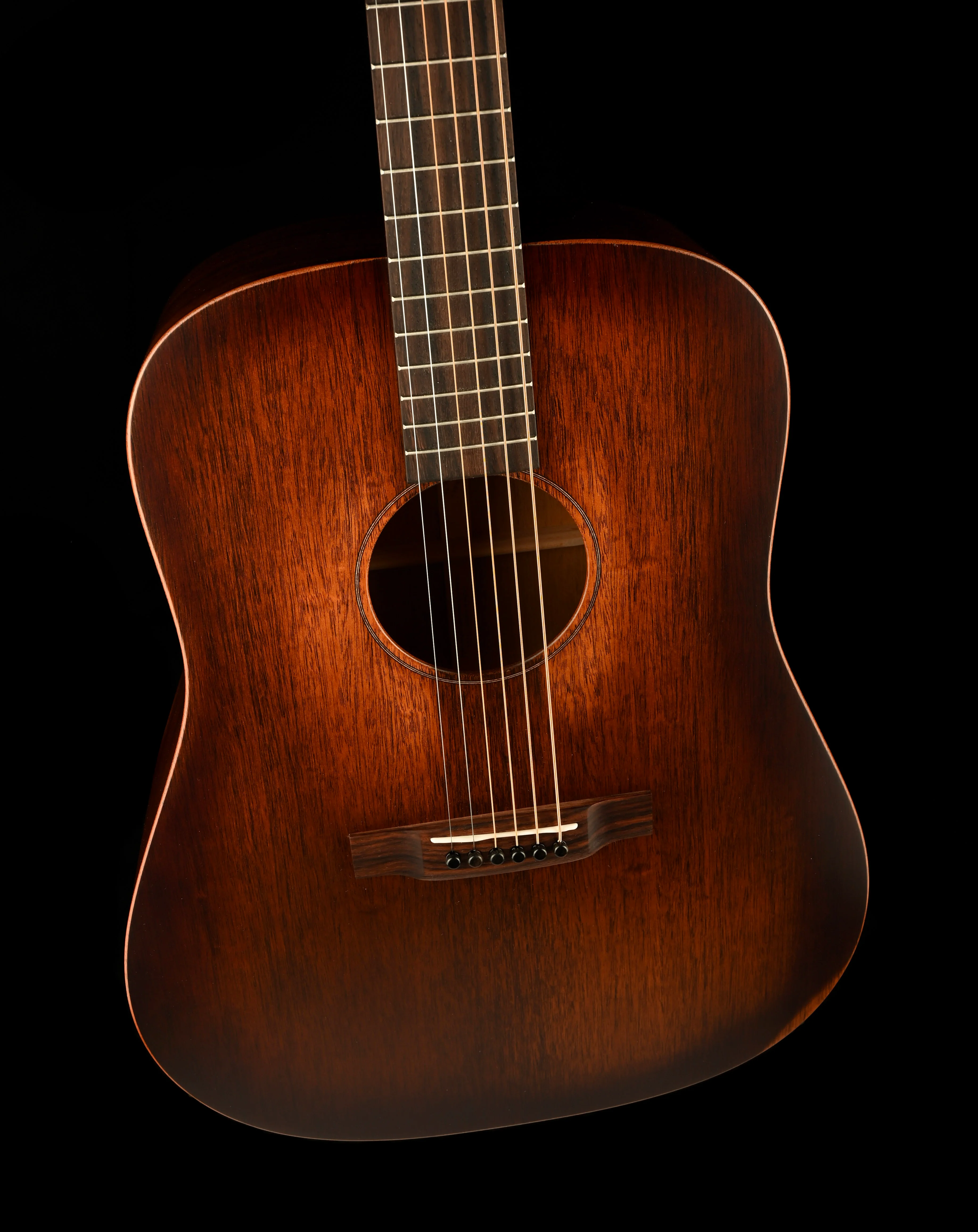 Martin D-15ML Left-Handed StreetMaster - Mahogany Burst With Soft Case - Image 4