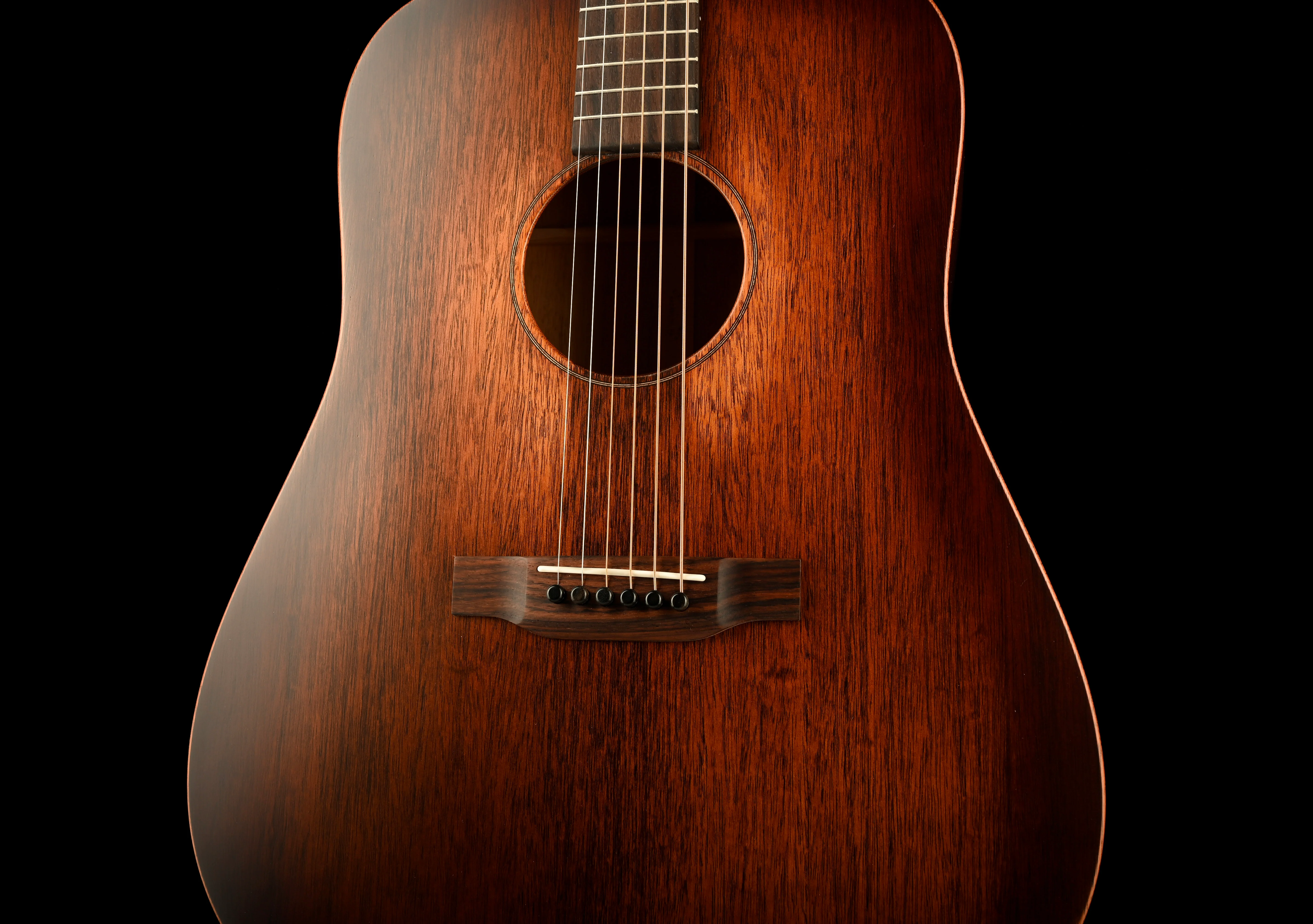 Martin D-15ML Left-Handed StreetMaster - Mahogany Burst With Soft Case - Image 6