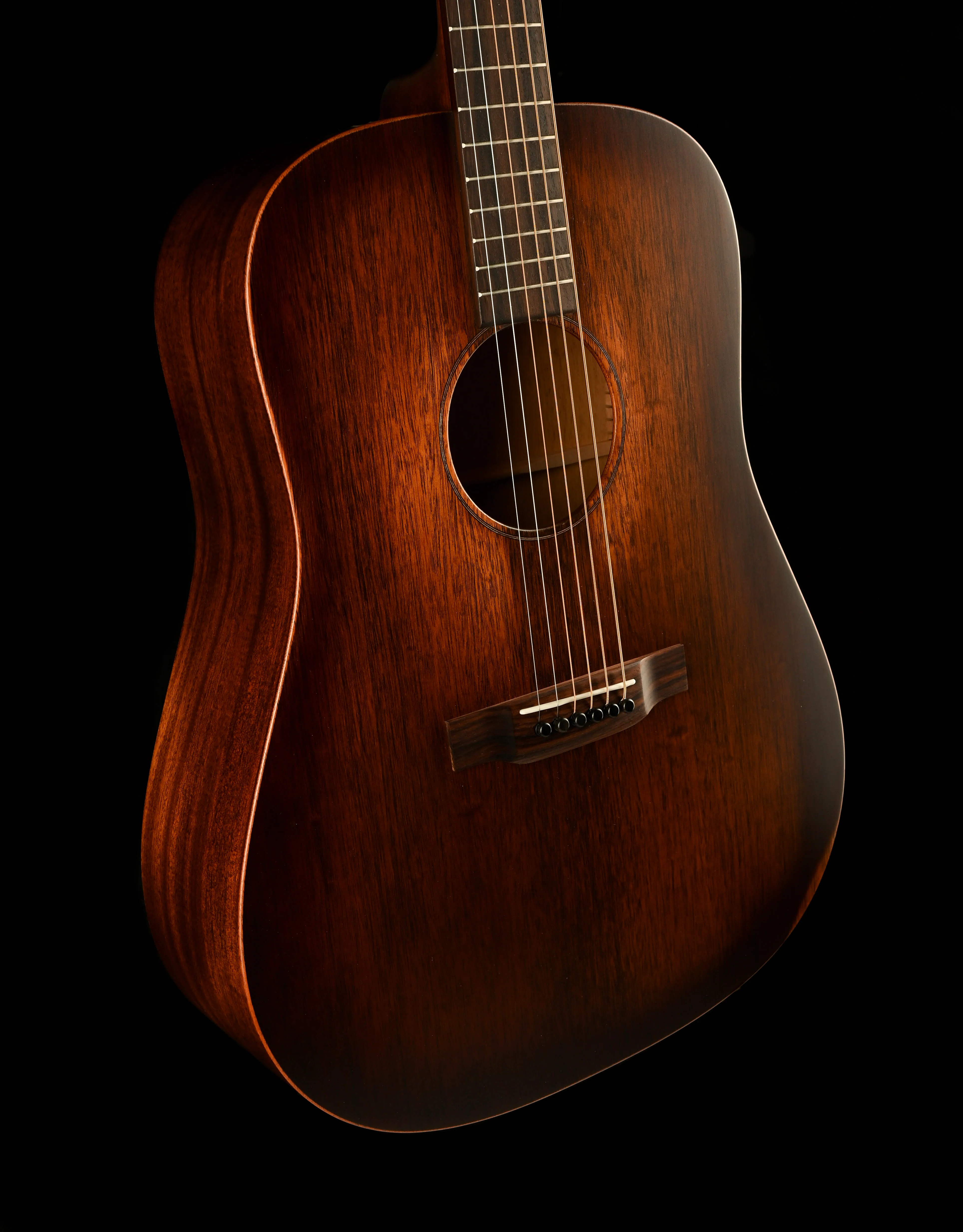 Martin D-15ML Left-Handed StreetMaster - Mahogany Burst With Soft Case - Image 8