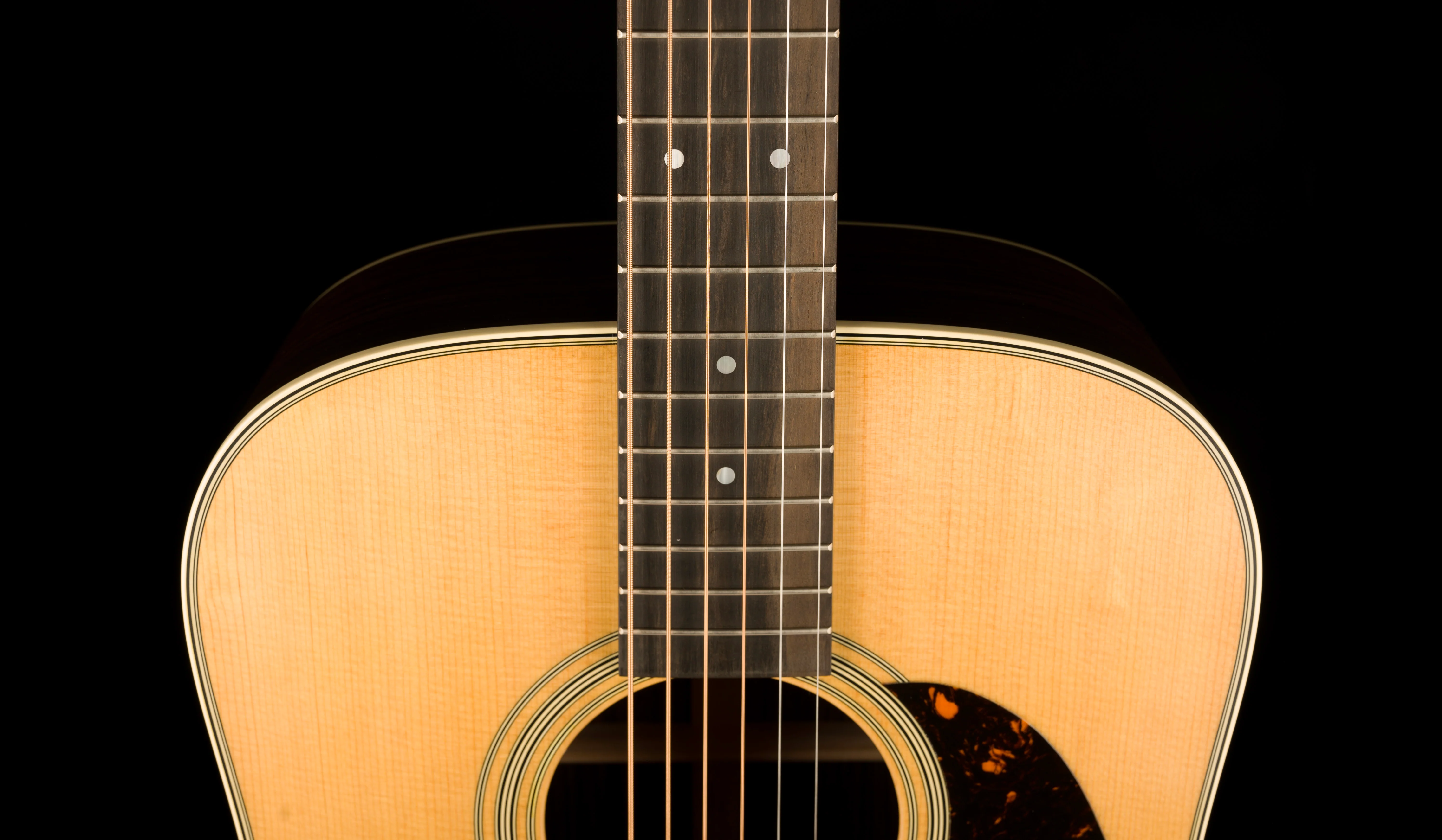 Martin D-28 Satin Natural Dreadnought Acoustic Guitar with Case - Image 4