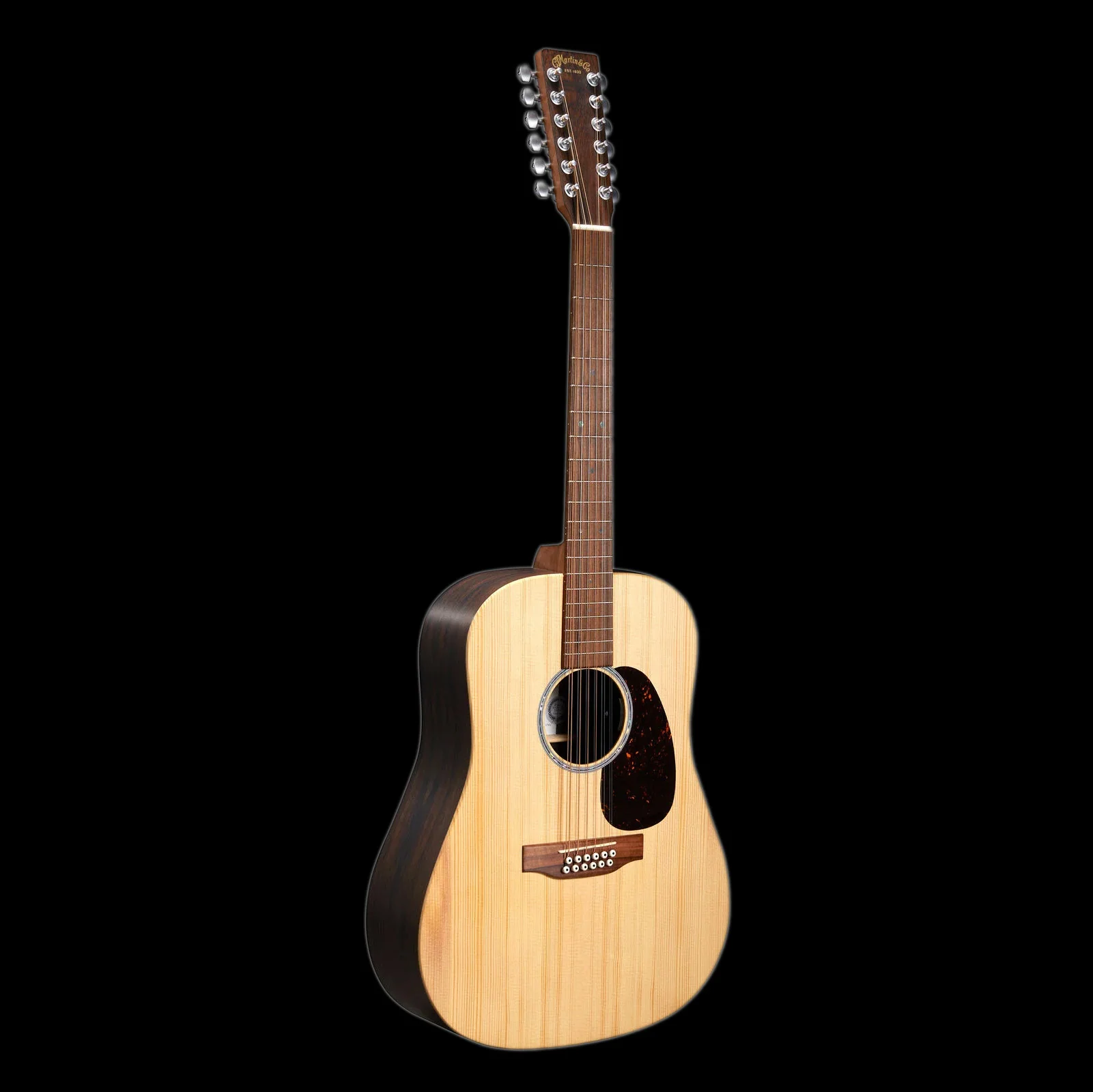 Martin D-X2E 12-String Brazilian Rosewood Acoustic Electric Guitar with Gig Bag - Image 3