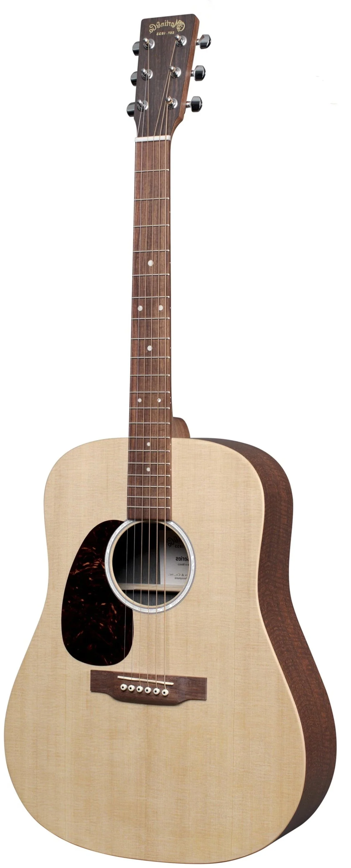 Martin D-X2E Left-Handed Mahogany Acoustic Electric Guitar With Bag - Image 2