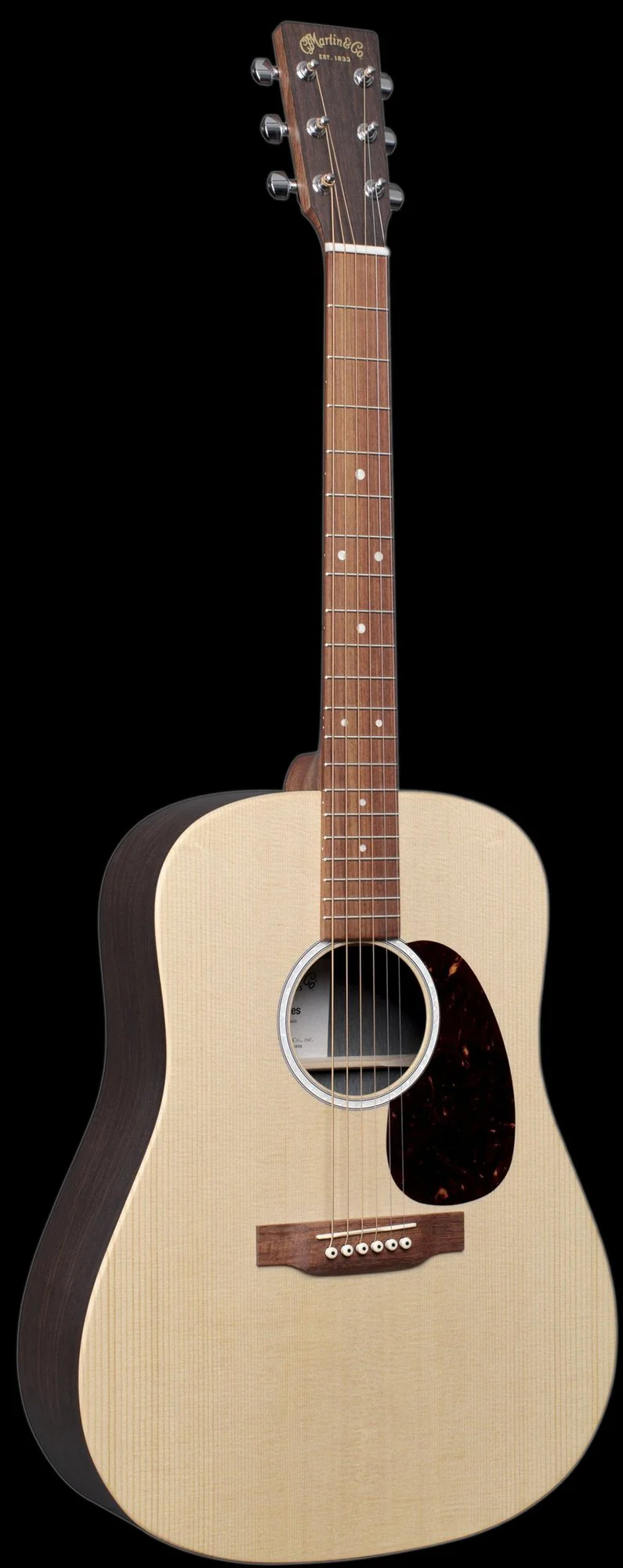Martin D-X2E Rosewood Acoustic Electric Guitar With Bag - Image 3