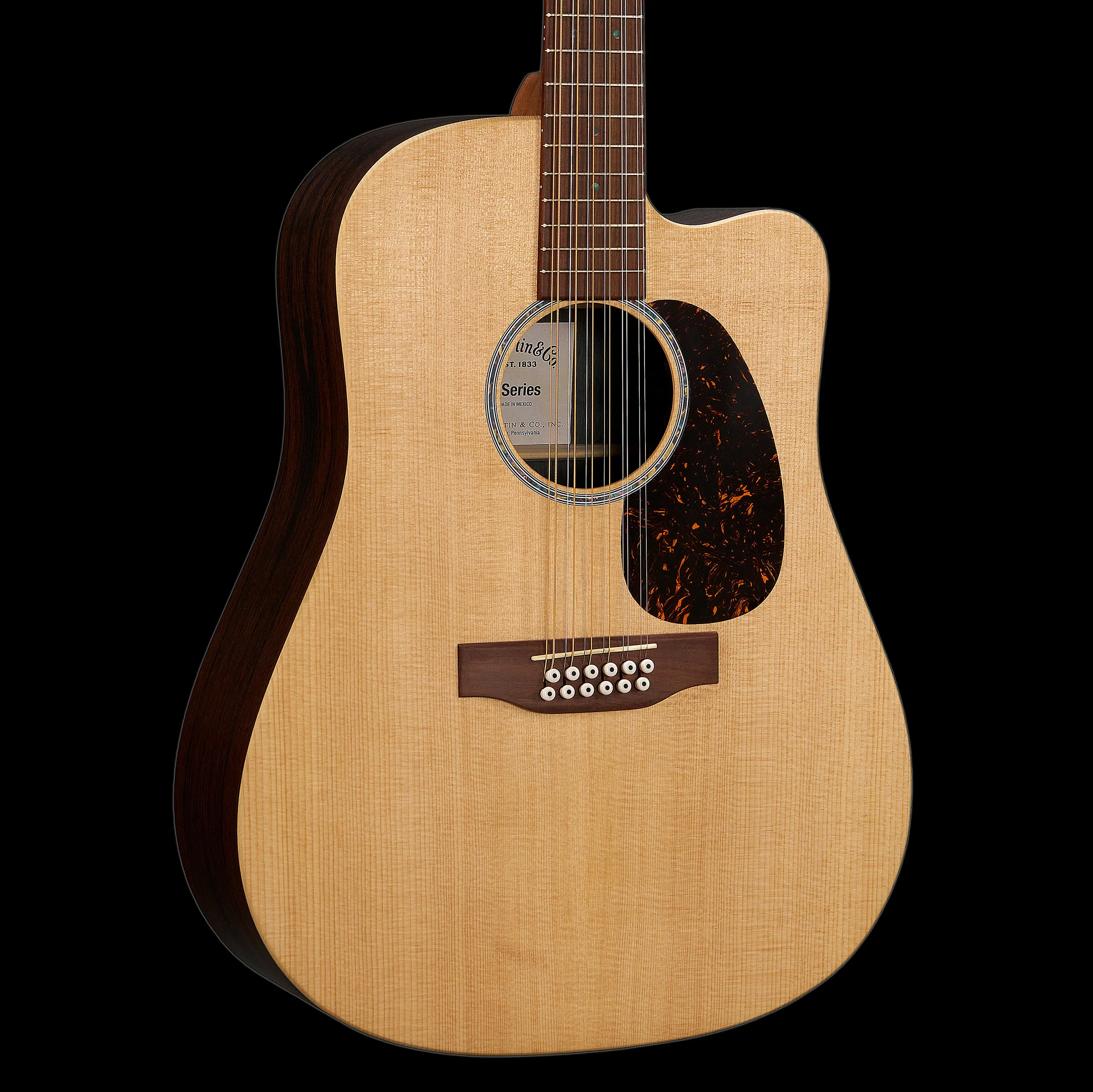 Martin DC-X2E 12-String Brazilian Rosewood Acoustic Electric Guitar with Gig Bag - Image 3