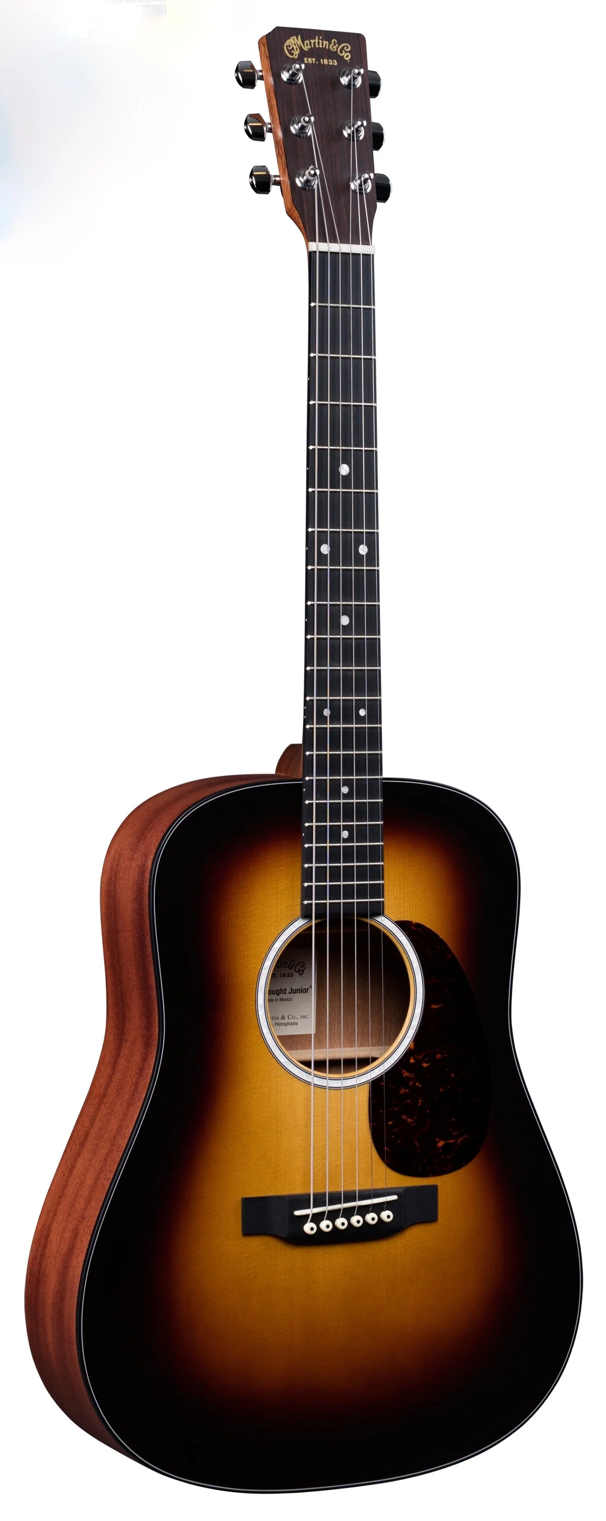 Martin DJr-10 Burst Acoustic Guitar with Gig Bag - Image 2