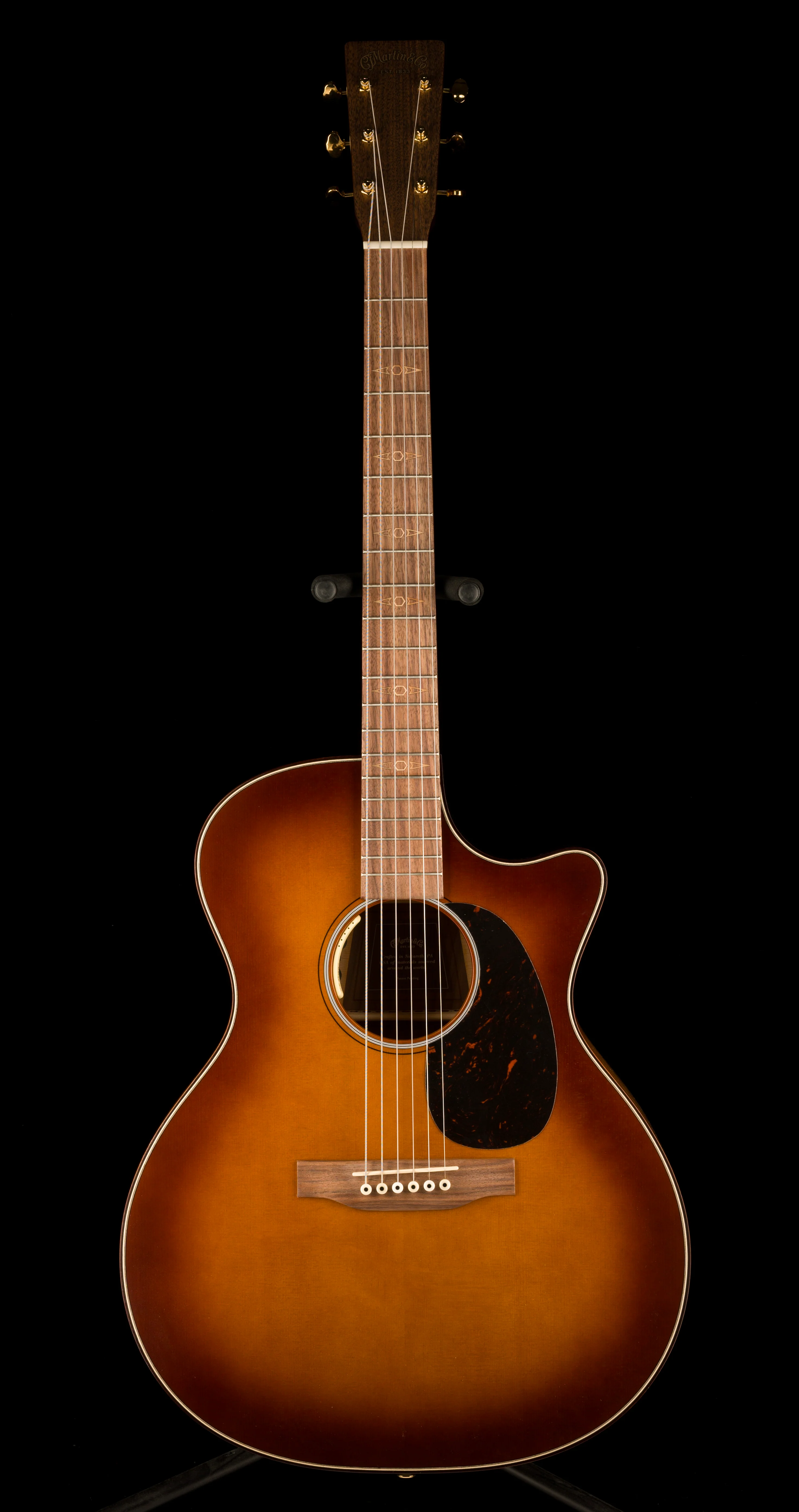 Martin GPCE Inception Acoustic Electric Guitar Amber Fade Sunburst With Case - Image 3