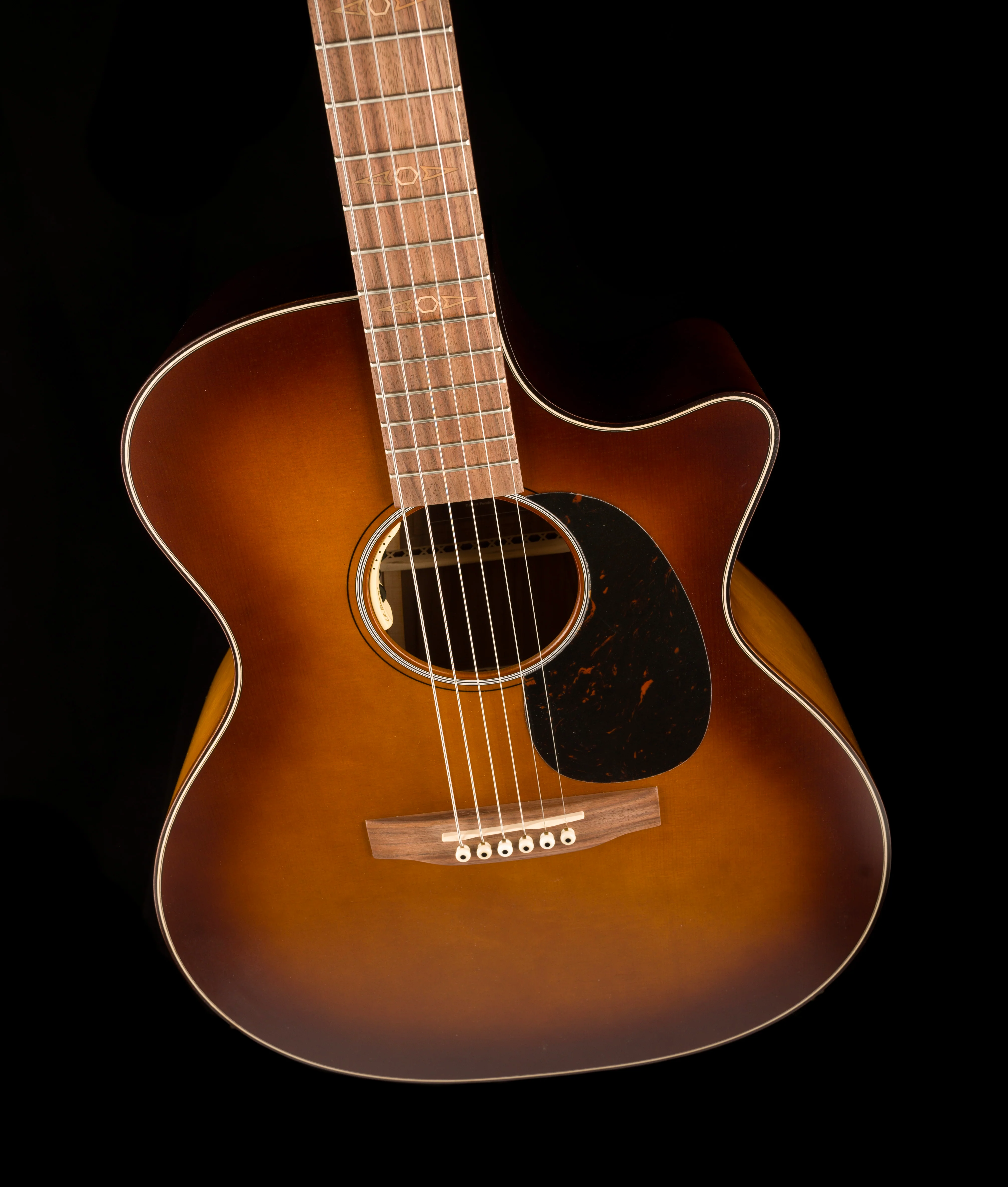 Martin GPCE Inception Acoustic Electric Guitar Amber Fade Sunburst With Case - Image 5
