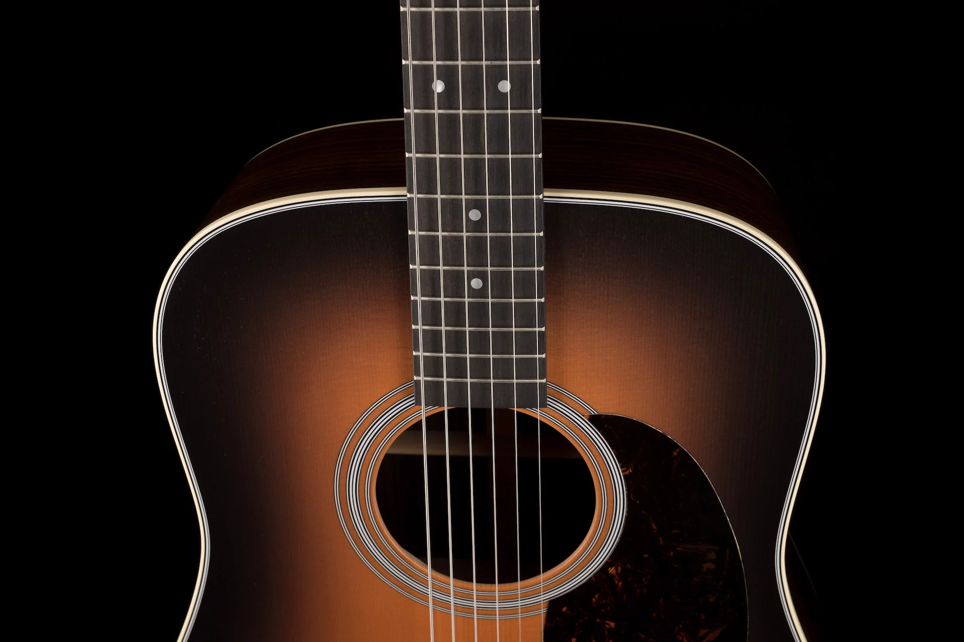 Martin Limited Edition D-28 Special Custom Sunburst Acoustic Guitar with Case - Image 3