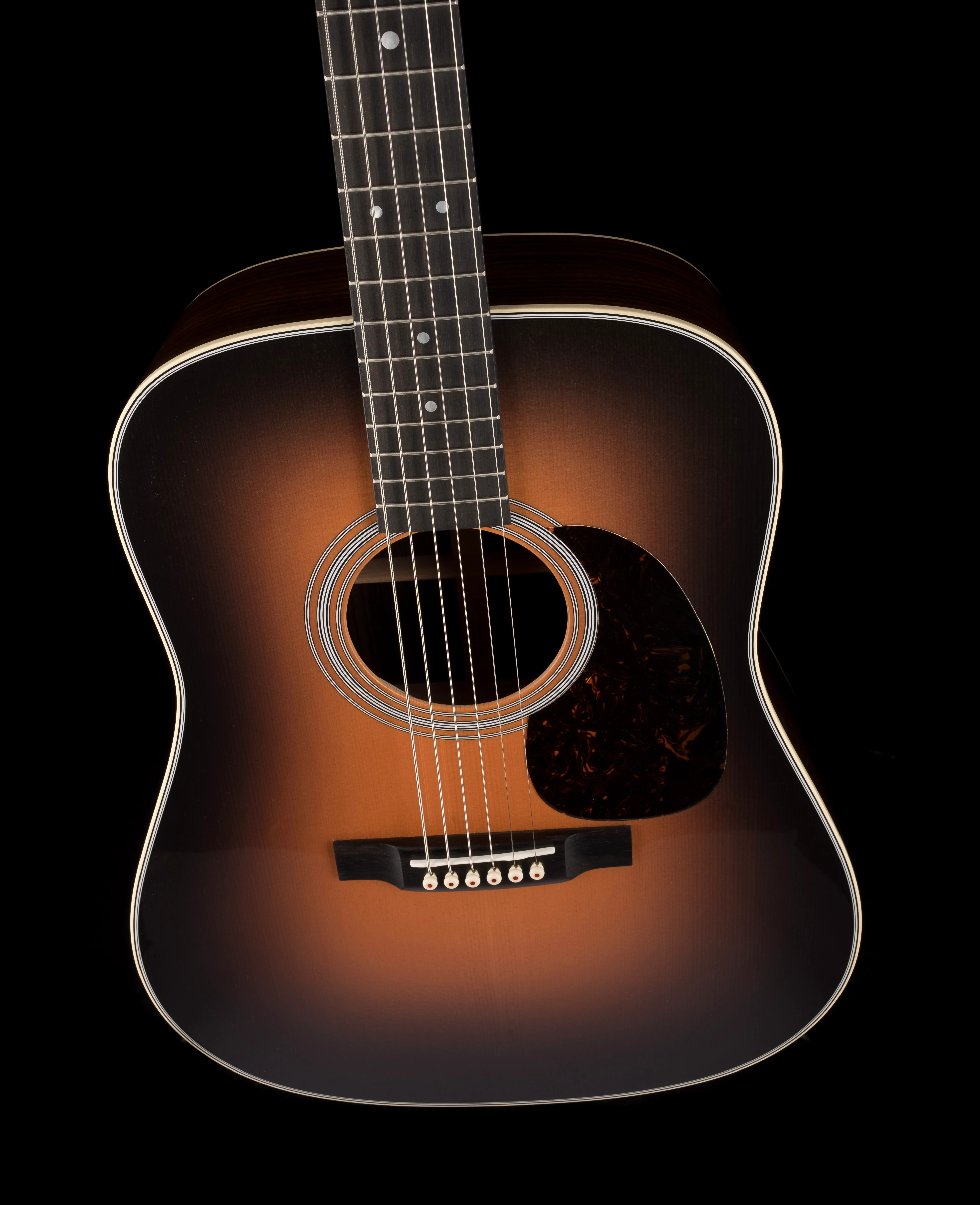 Martin Limited Edition D-28 Special Custom Sunburst Acoustic Guitar with Case - Image 4
