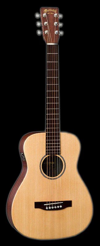 Martin LX1E Solid Spruce Top Little Acoustic Electric Guitar - Image 3