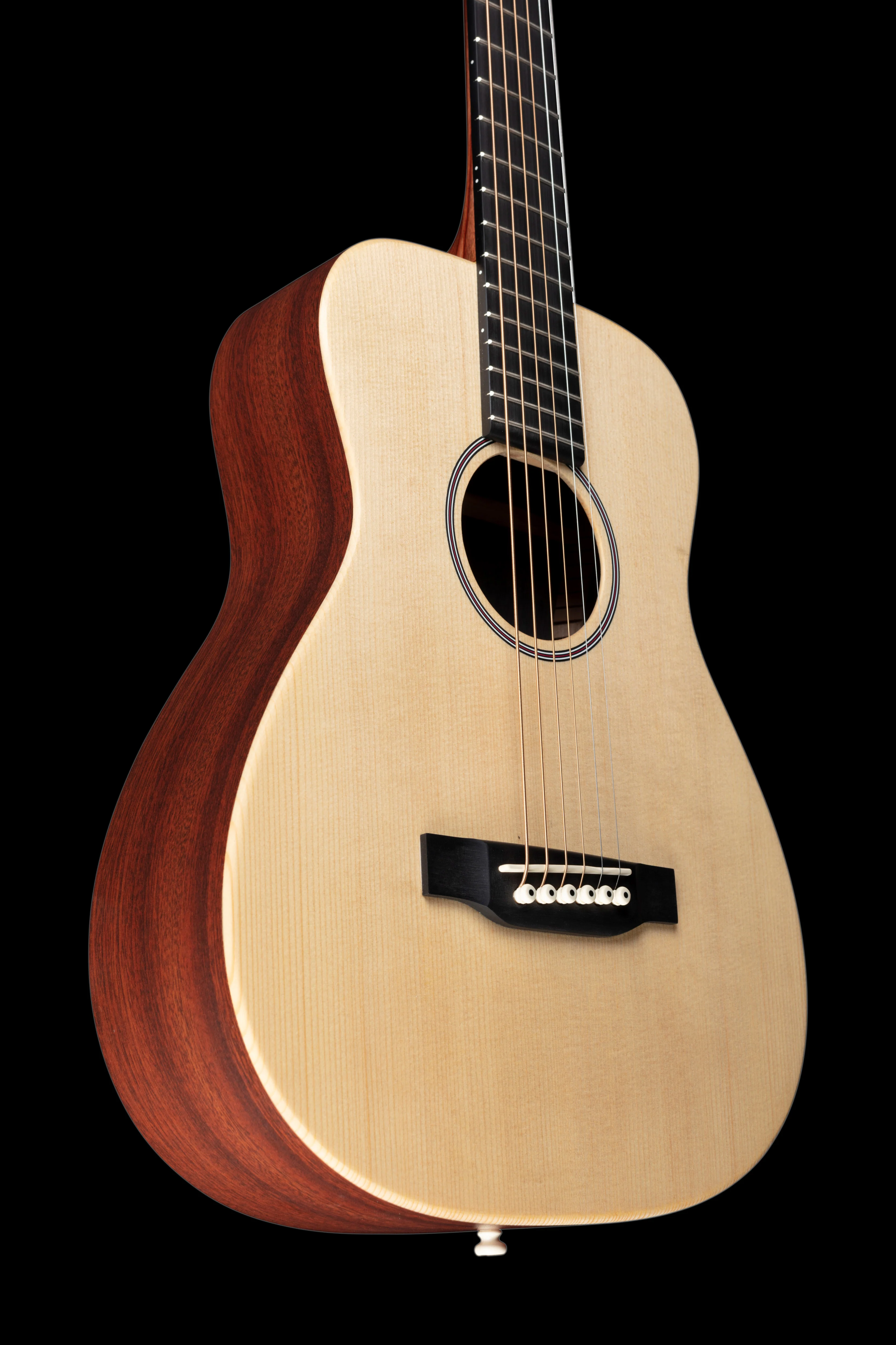 Martin LX1E Solid Spruce Top Little Acoustic Electric Guitar - Image 5