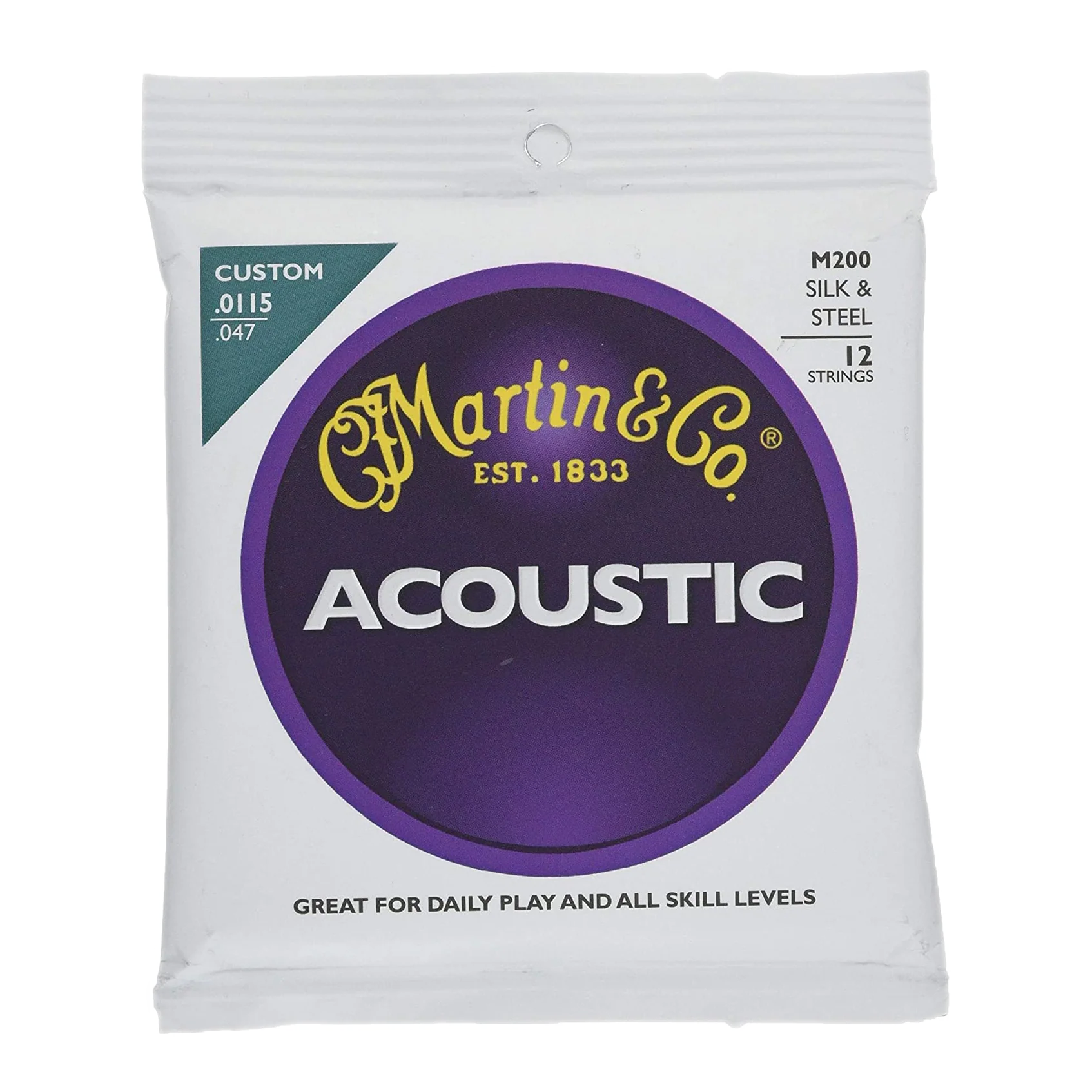 Martin M200 Martin 12-string Silk & Steel 11.5 - 47.0 Acoustic Guitar Strings