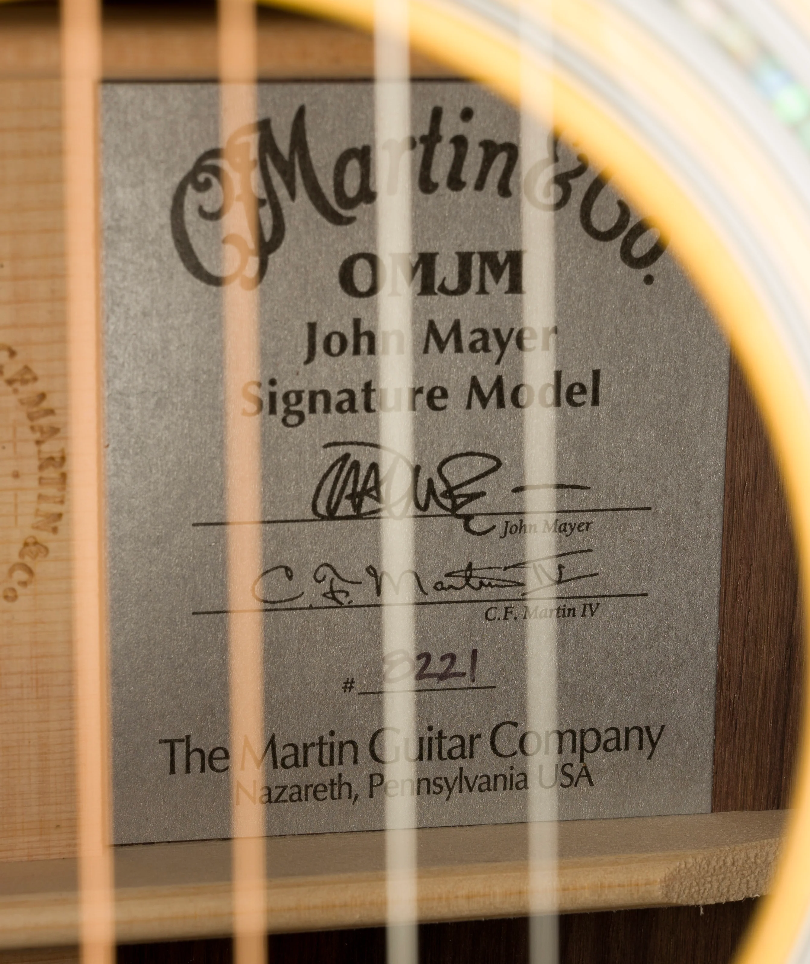 Martin OM-JM John Mayer Acoustic Guitar with Case - Image 11