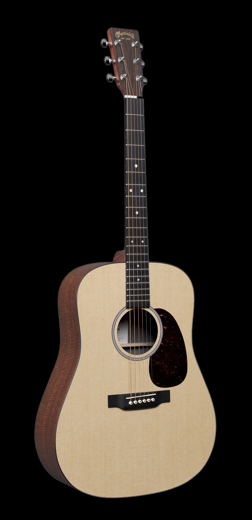 Martin D-X1E-04 Mahogany Dreadnought Natural with Gig Bag - Image 2