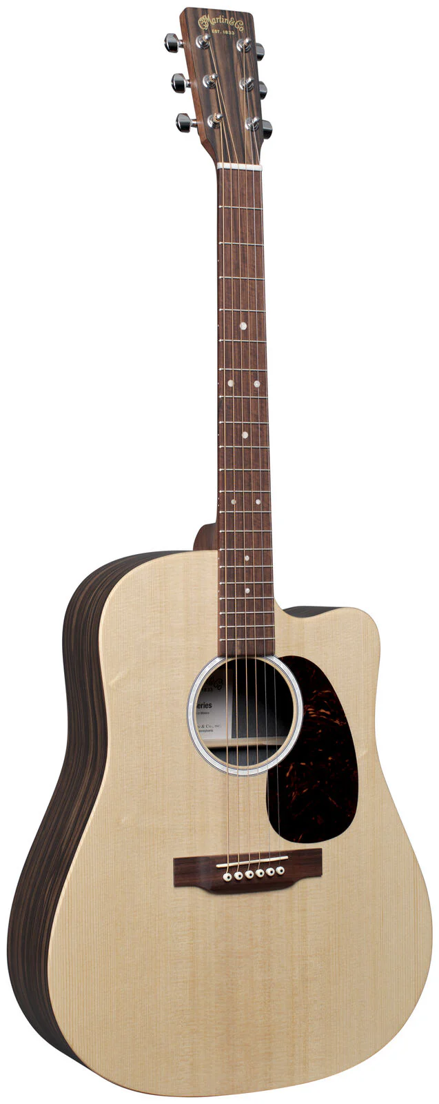 Martin X Series DC-X2E-02 Macassar Dreadnought Natural with Gig Bag - Image 2