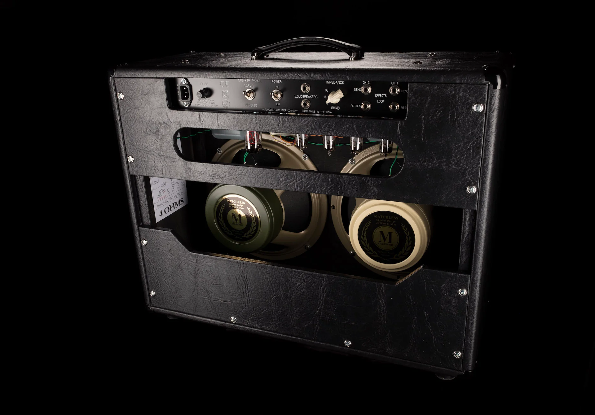 Matchless DC-30 2x12 Guitar Amp Combo Black and Silver - Image 16