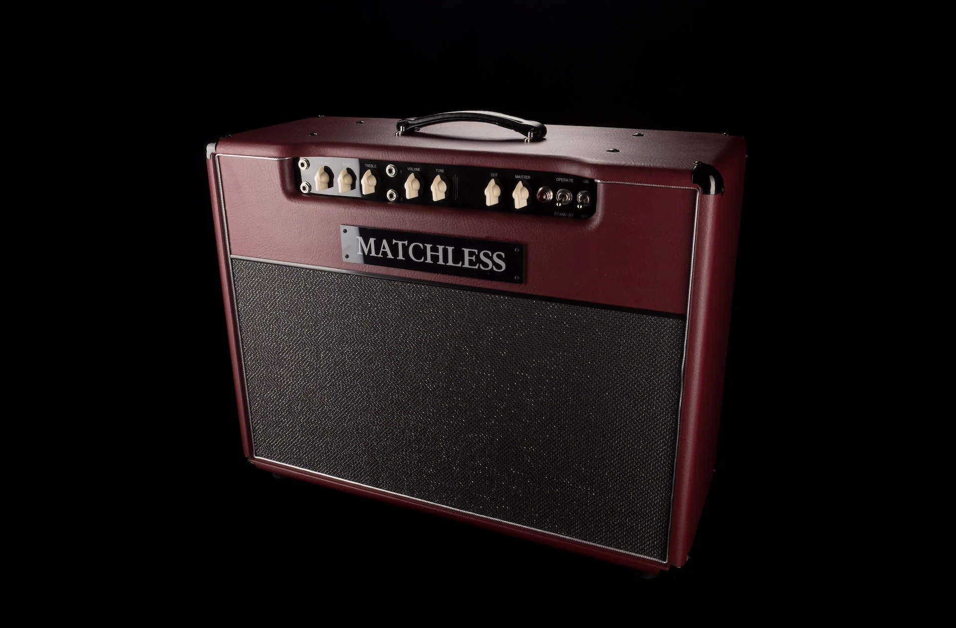 Matchless DC-30 2x12" Custom Color Dark Burgundy Guitar Amp Combo - Image 2