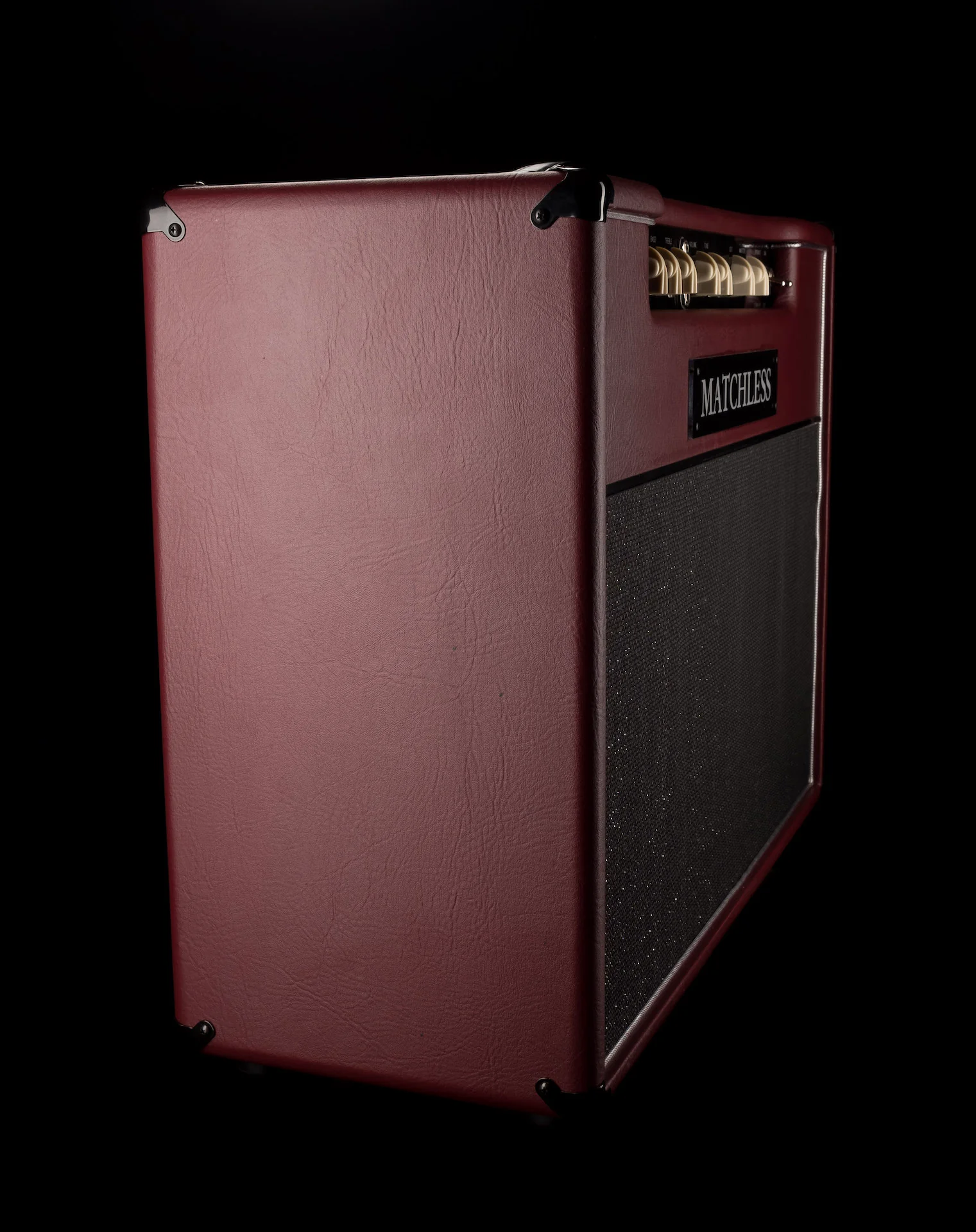 Matchless DC-30 2x12" Custom Color Dark Burgundy Guitar Amp Combo - Image 7