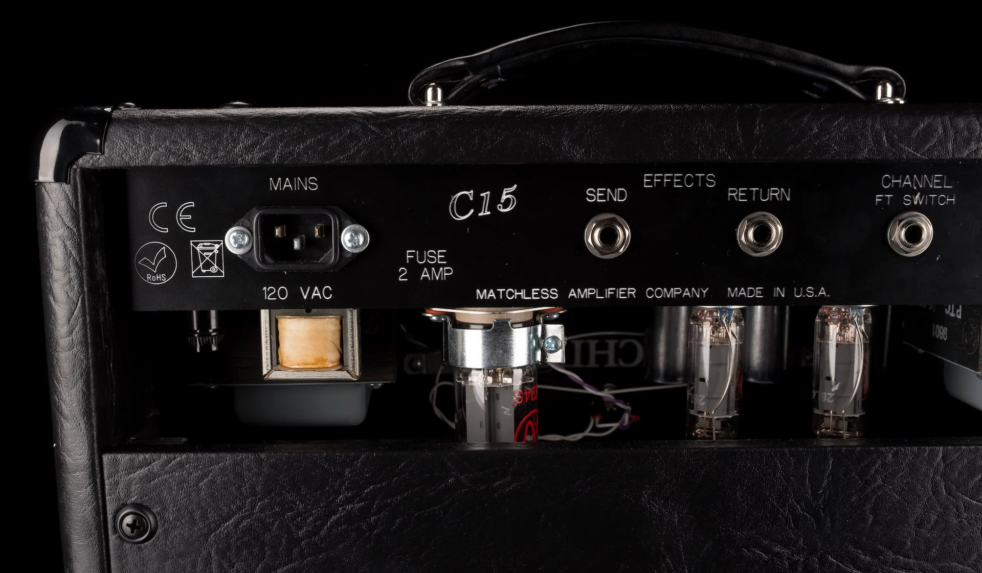 Matchless HC-15 Guitar Amp Head Black - Image 9