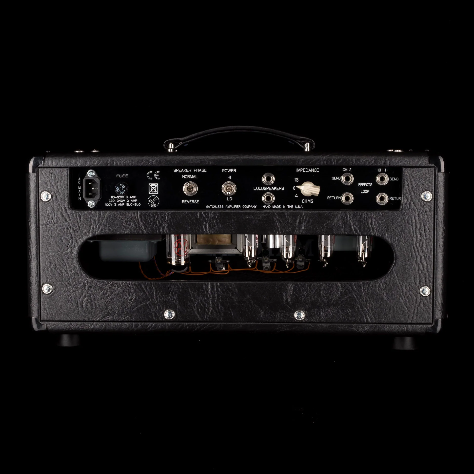 Matchless HC-30 Black Tube Guitar Amp Head - Image 8