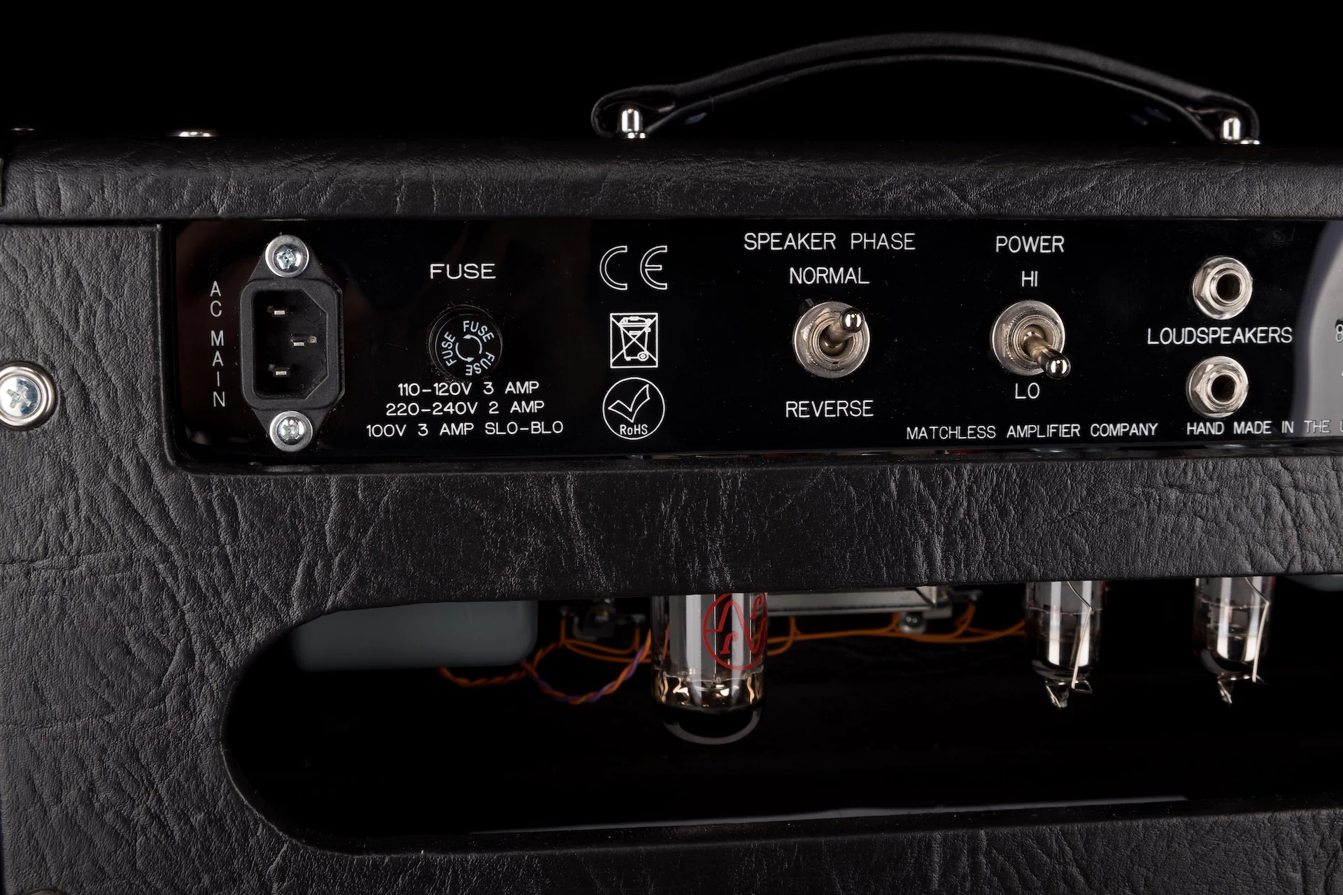 Matchless HC-30 Black Tube Guitar Amp Head - Image 9